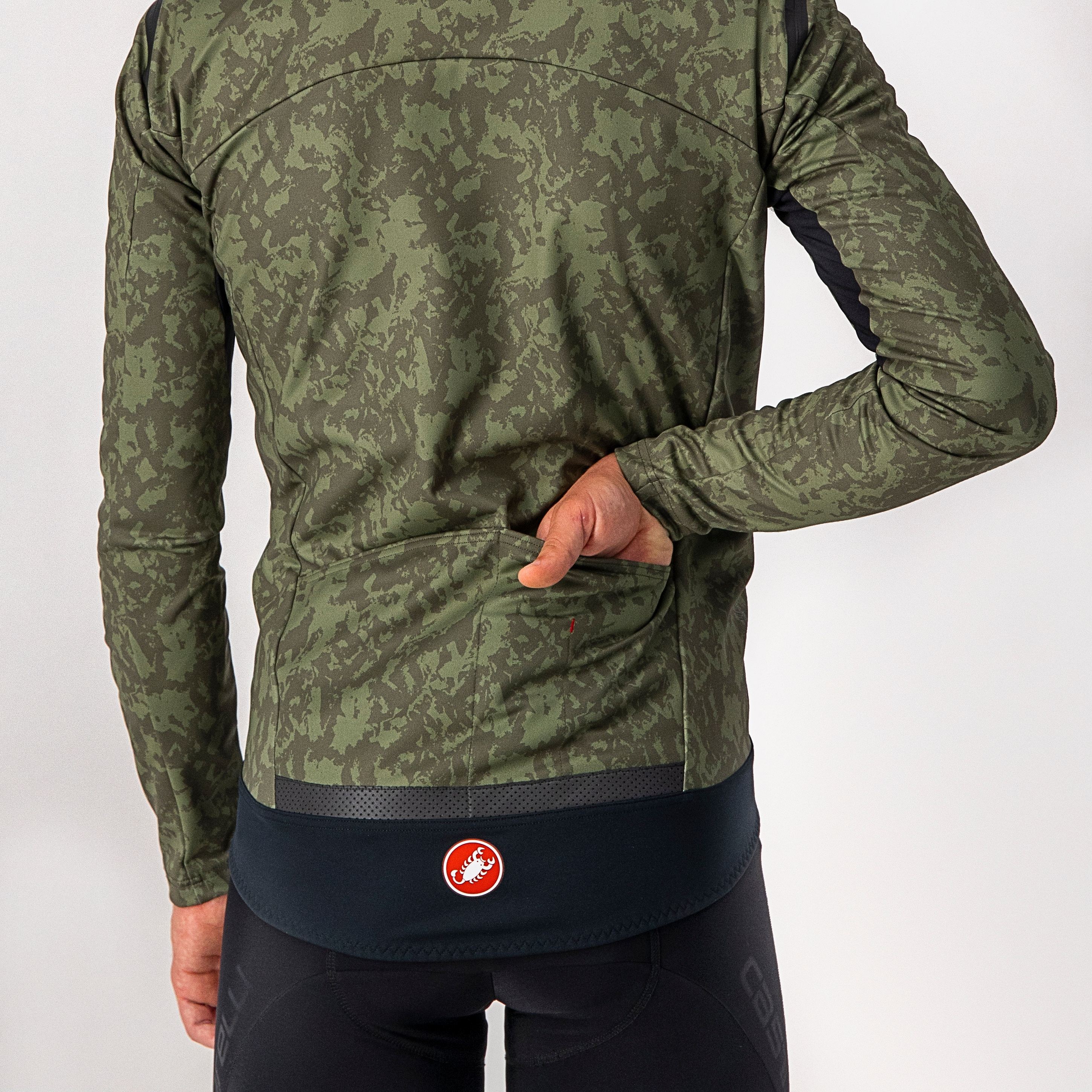 Perfetto ros long sleeve - military green/light military- - castelli
