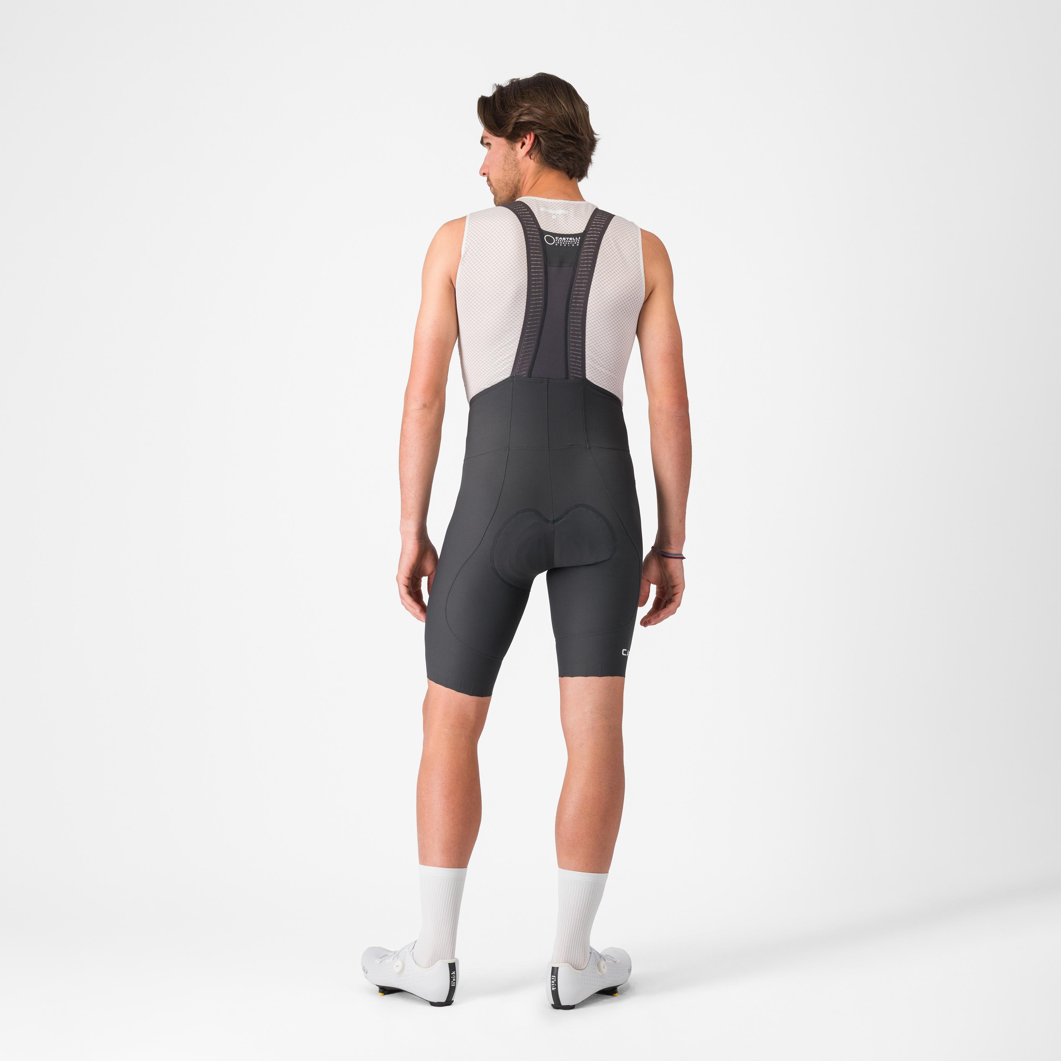 Espresso 2 bibshort - dark gray - castelli