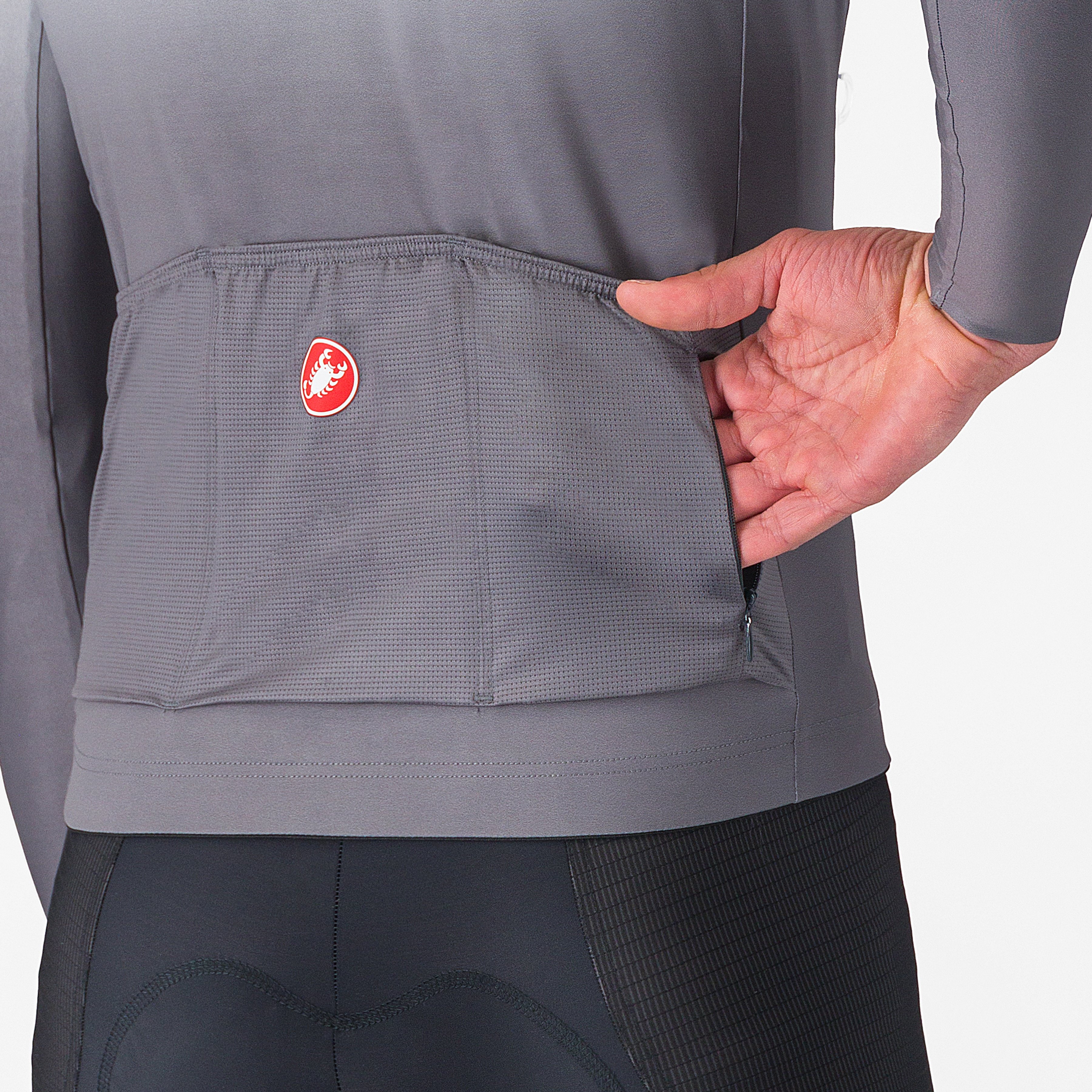 Upf long sleeve jersey - silver gray - castelli