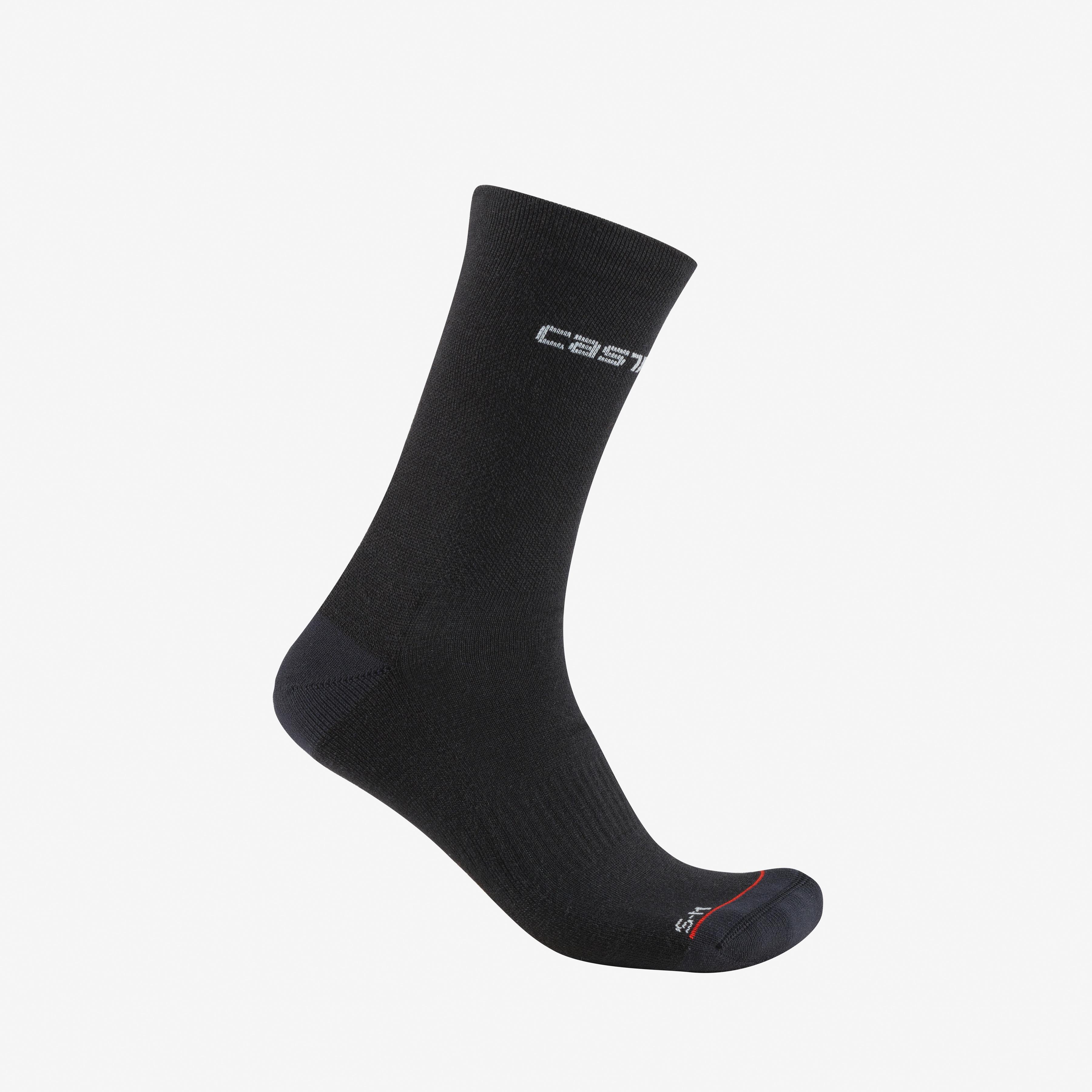 Diciotto soft merino w sock - black - castelli