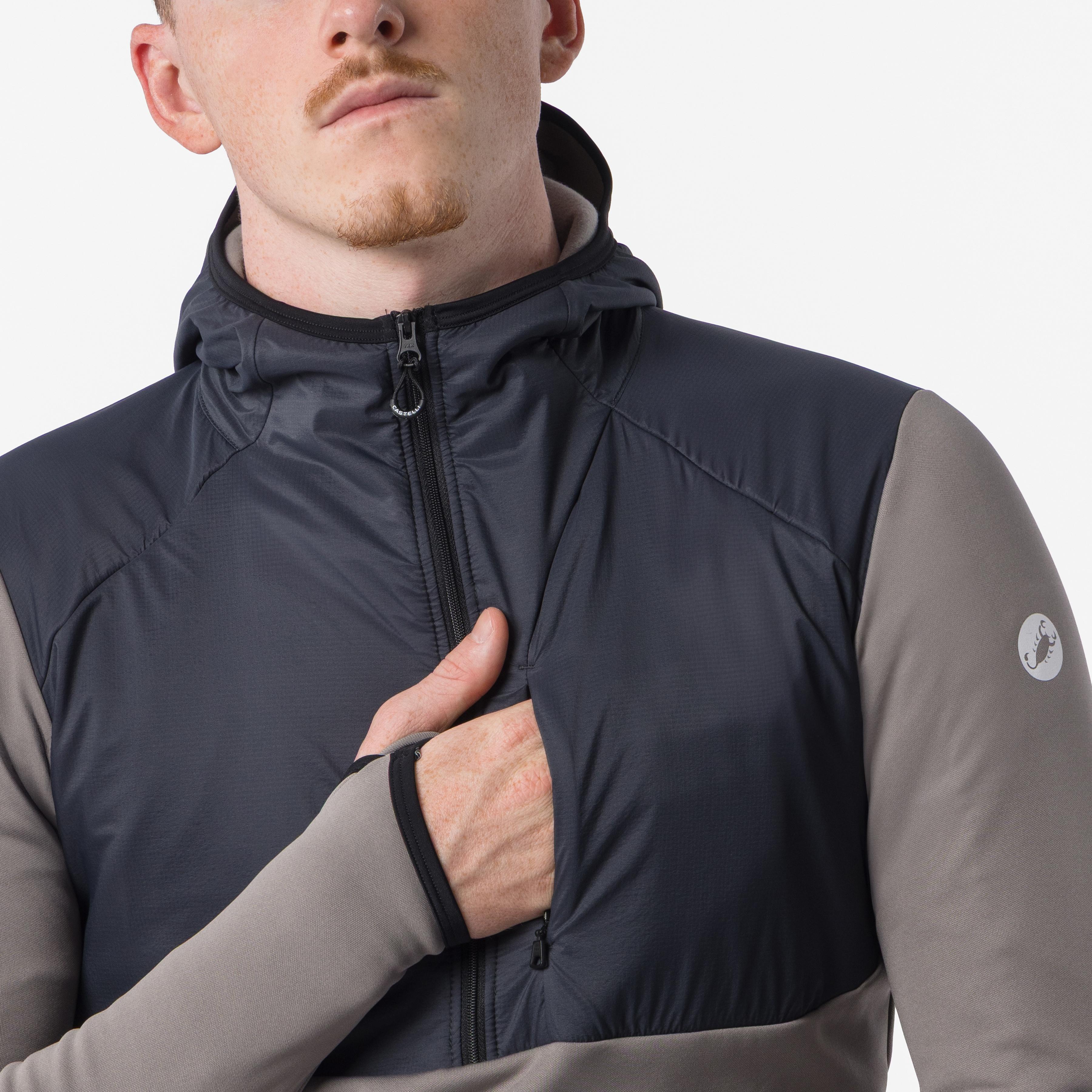 Unltd roam hoodie - nickel gray/dark gray - castelli