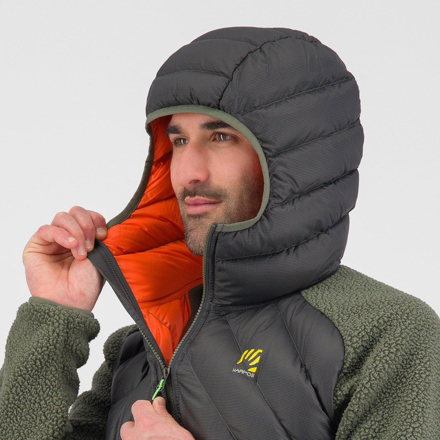 Marmarole tech jacket - black sand/thyme - karpos