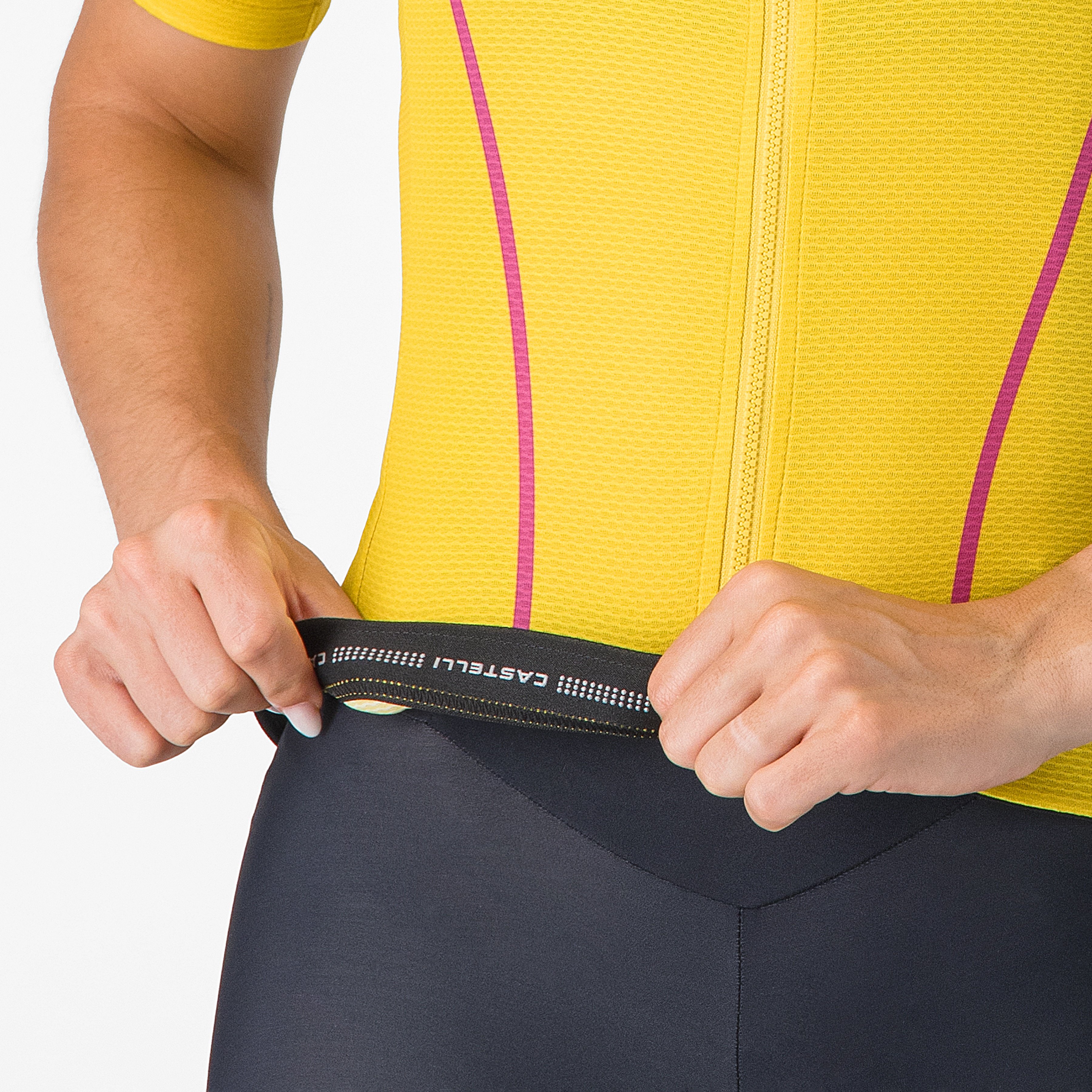 Anima flow jersey - mango mojito/violet pink - castelli