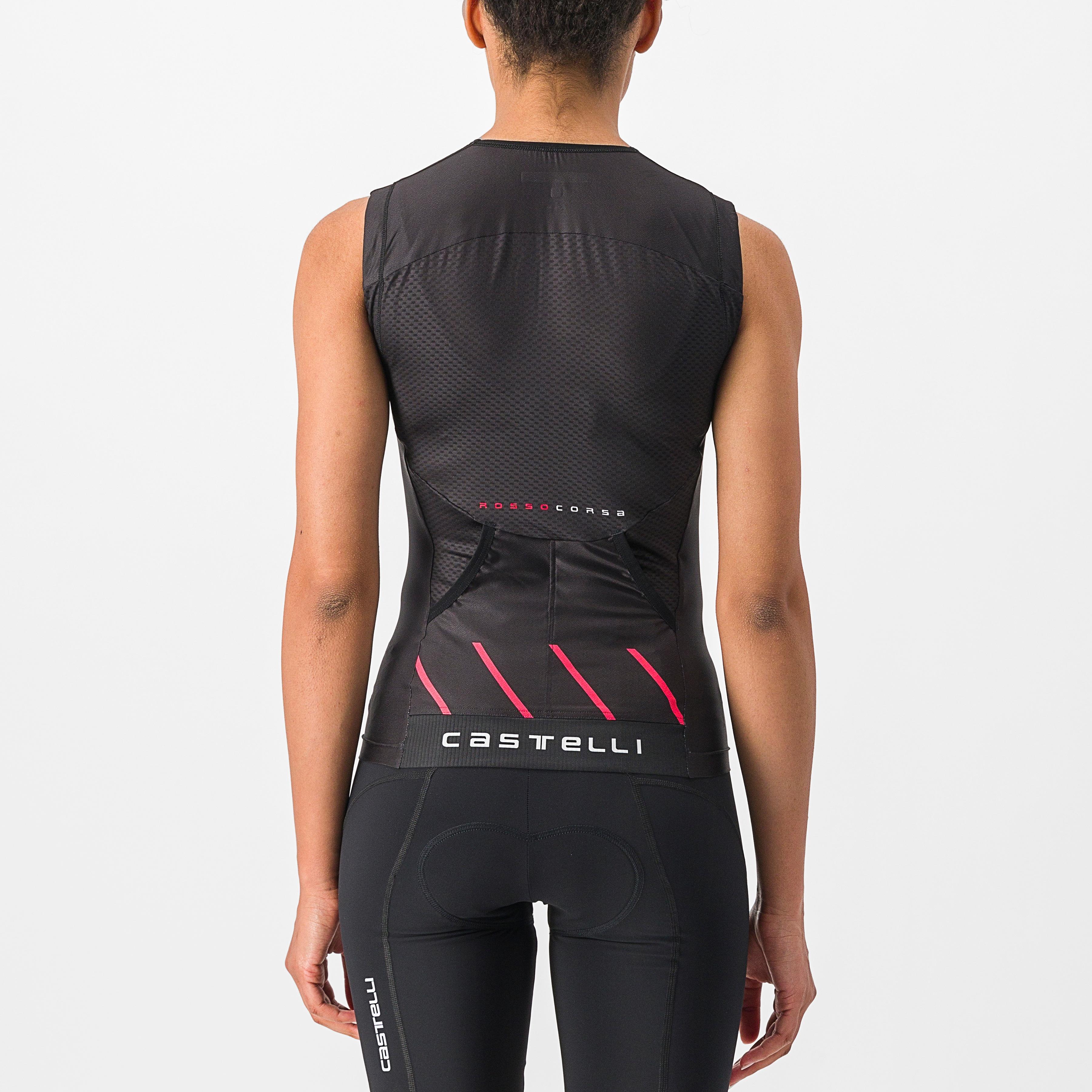 Free 2 w tri singlet - black/hibiscus - castelli