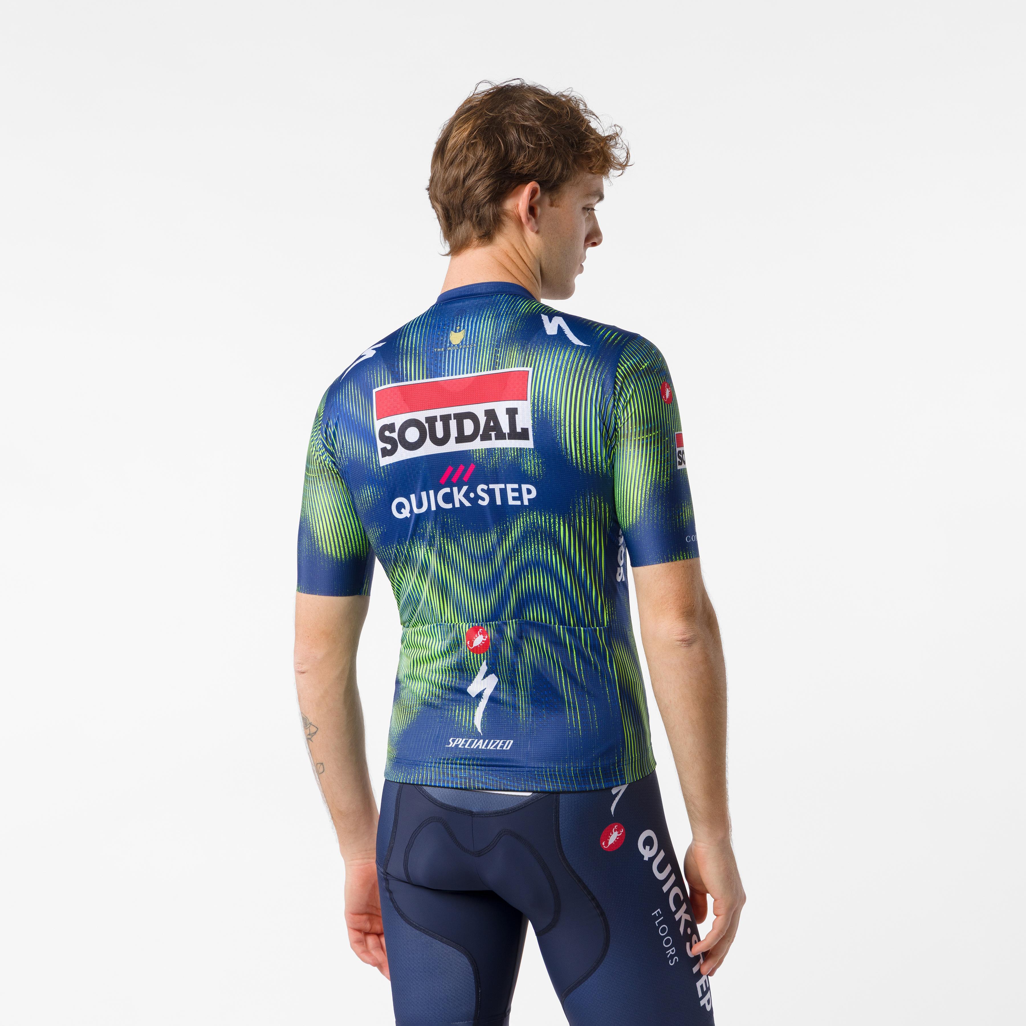 Competizione 4 jersey - blue/electric lime - castelli
