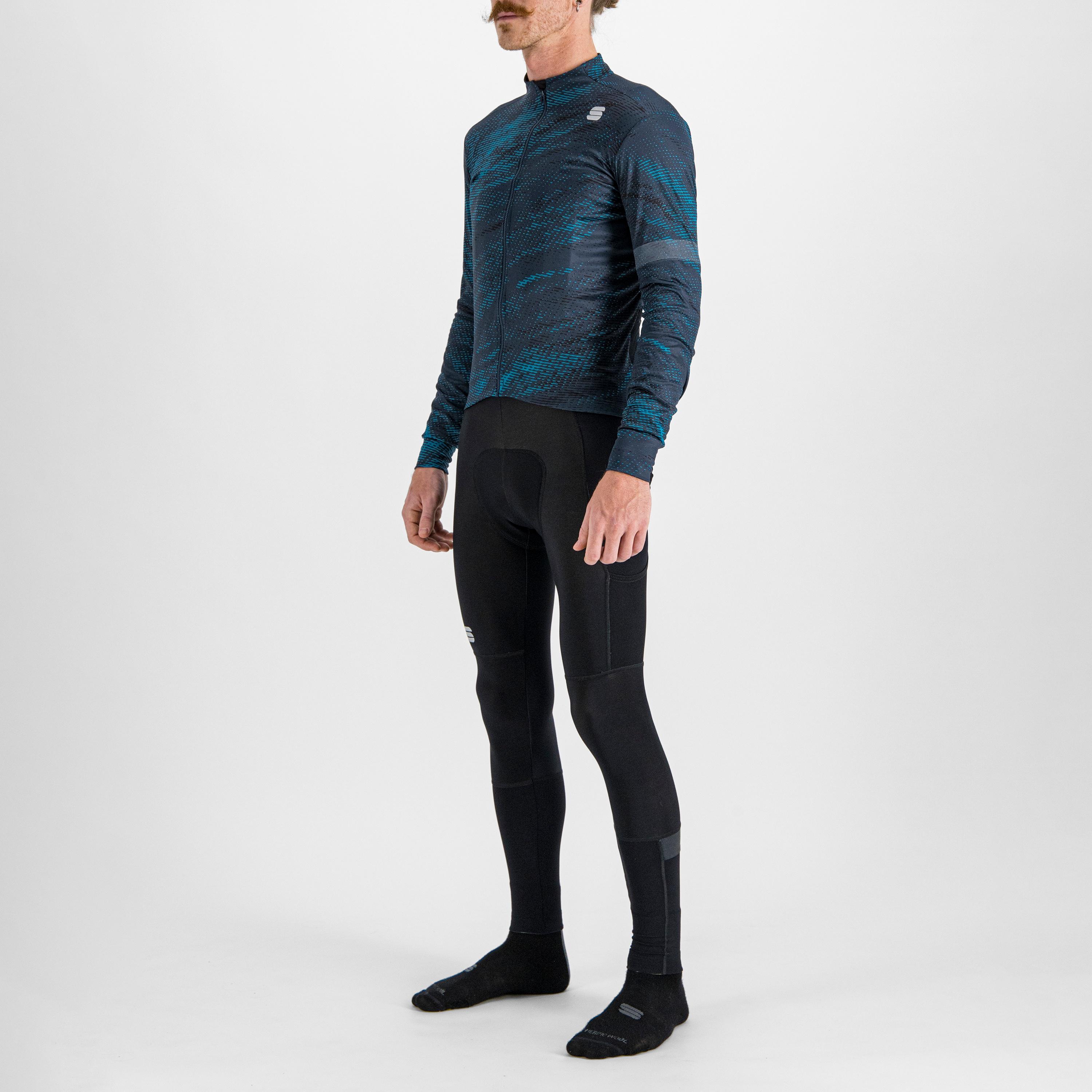 Cliff supergiara thermal jersey - galaxy blue berry blue black - sportful