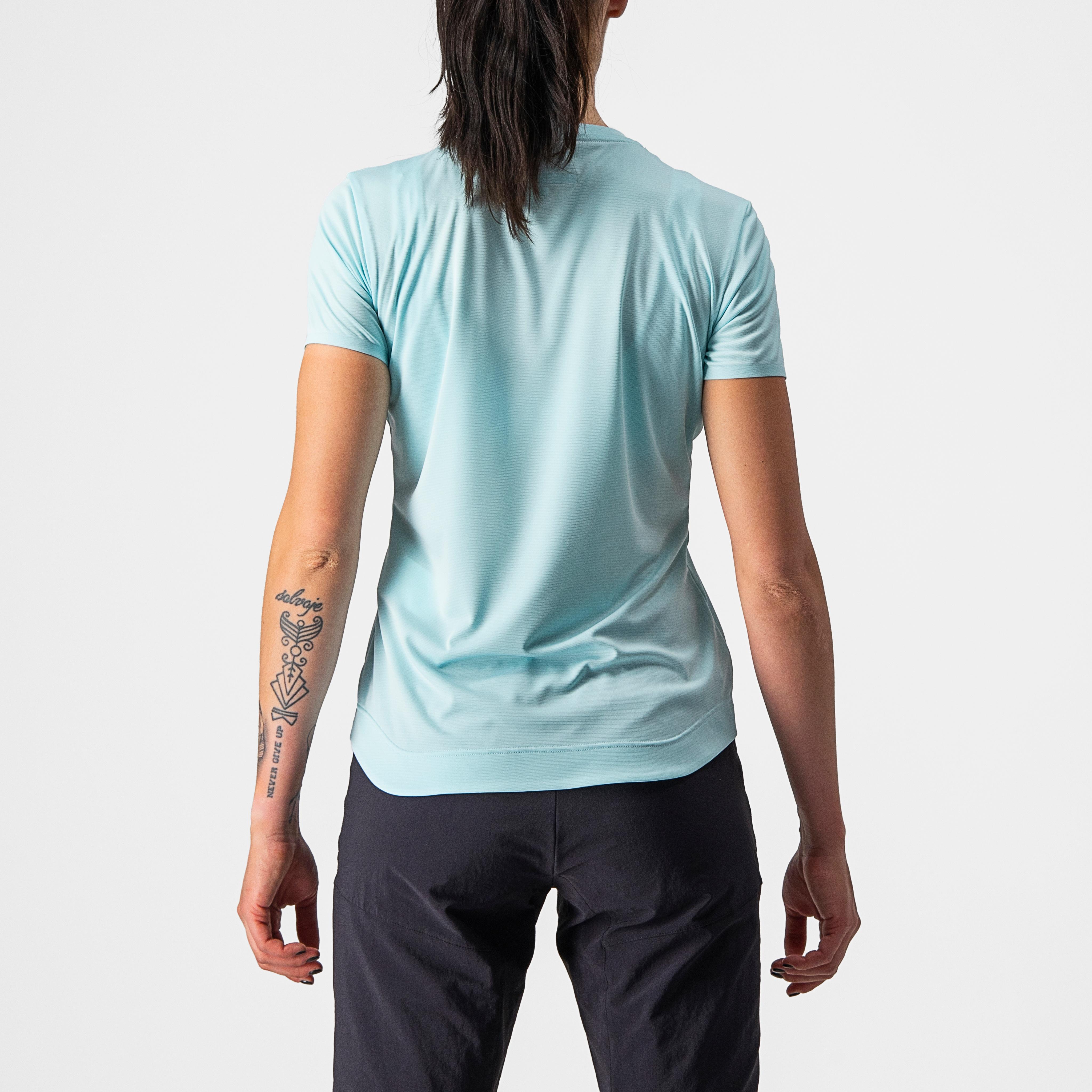 Tech 2 w tee - light acqua - castelli