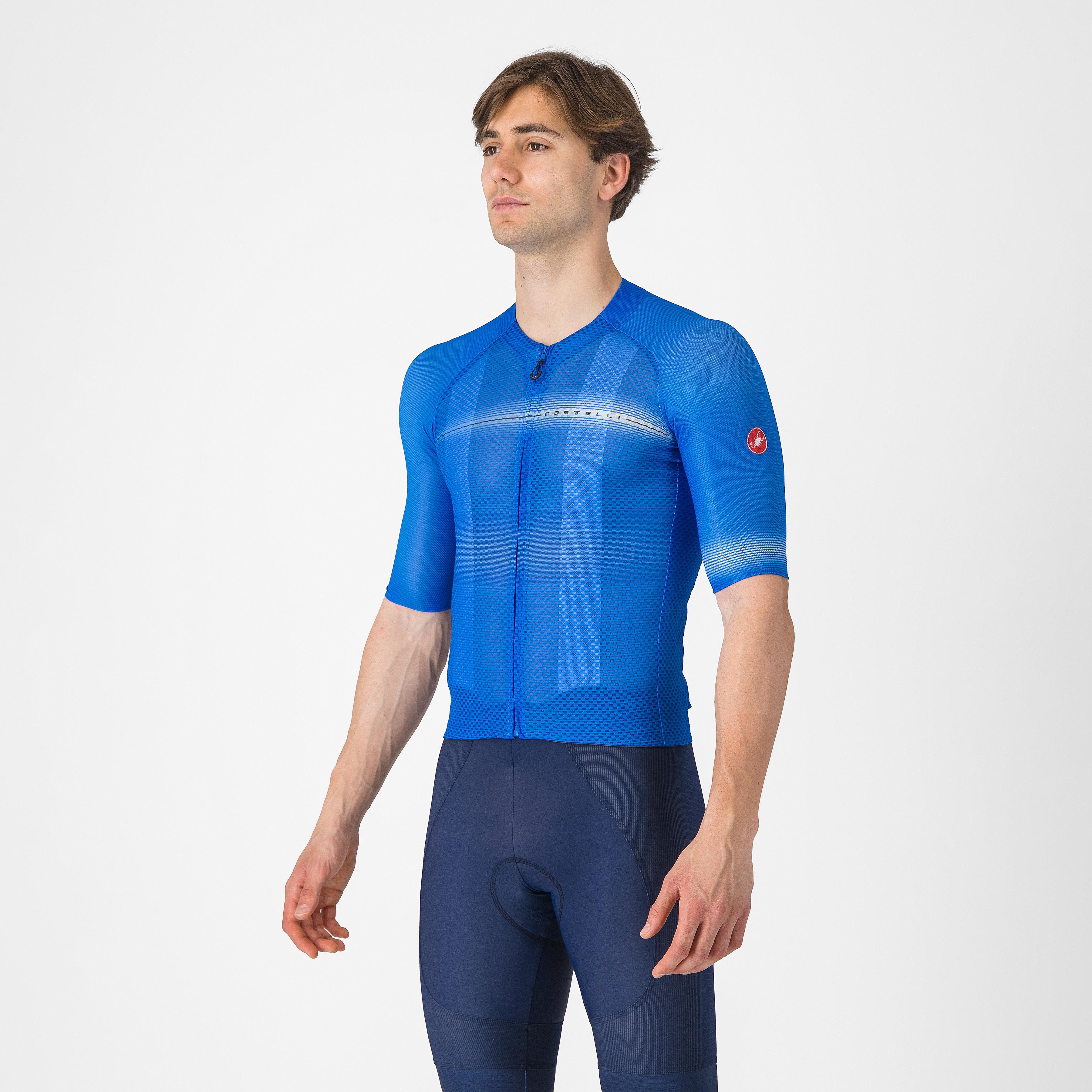 Climber's a/c jersey - azzurro italia/belgian blue - castelli