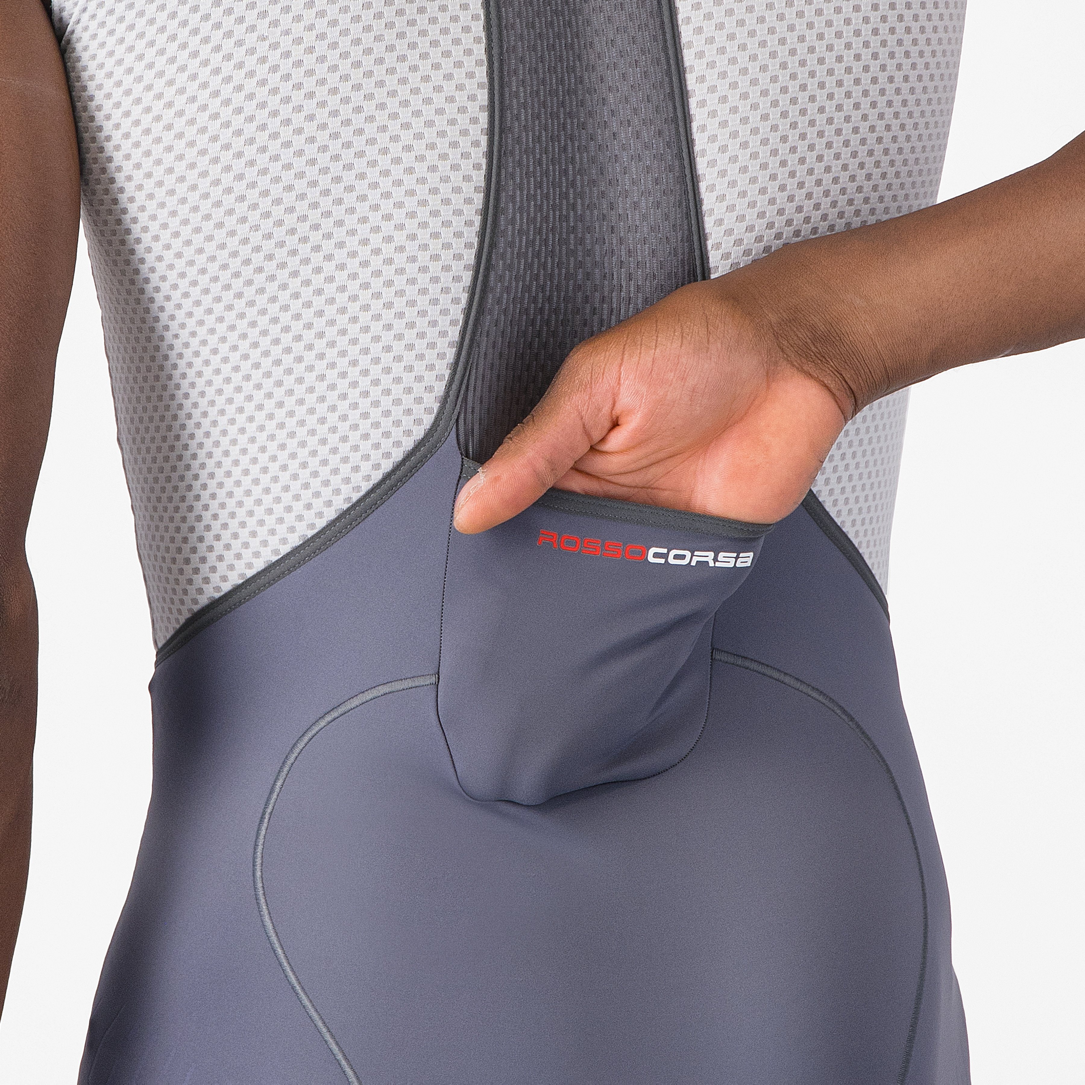 Free aero race s bibshort - smoky gray - castelli