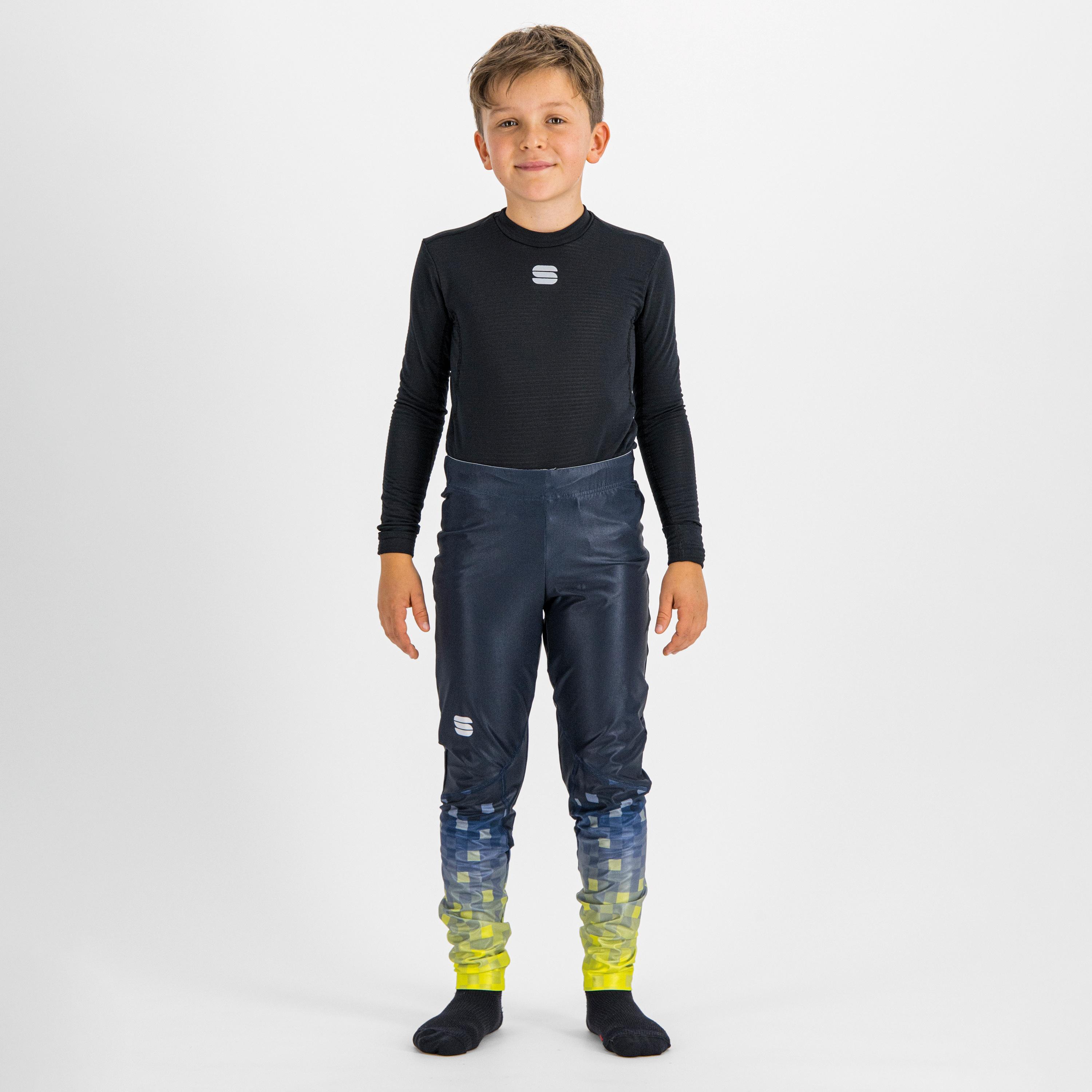 Squadra kid's tight - galaxy blue / cedar - sportful