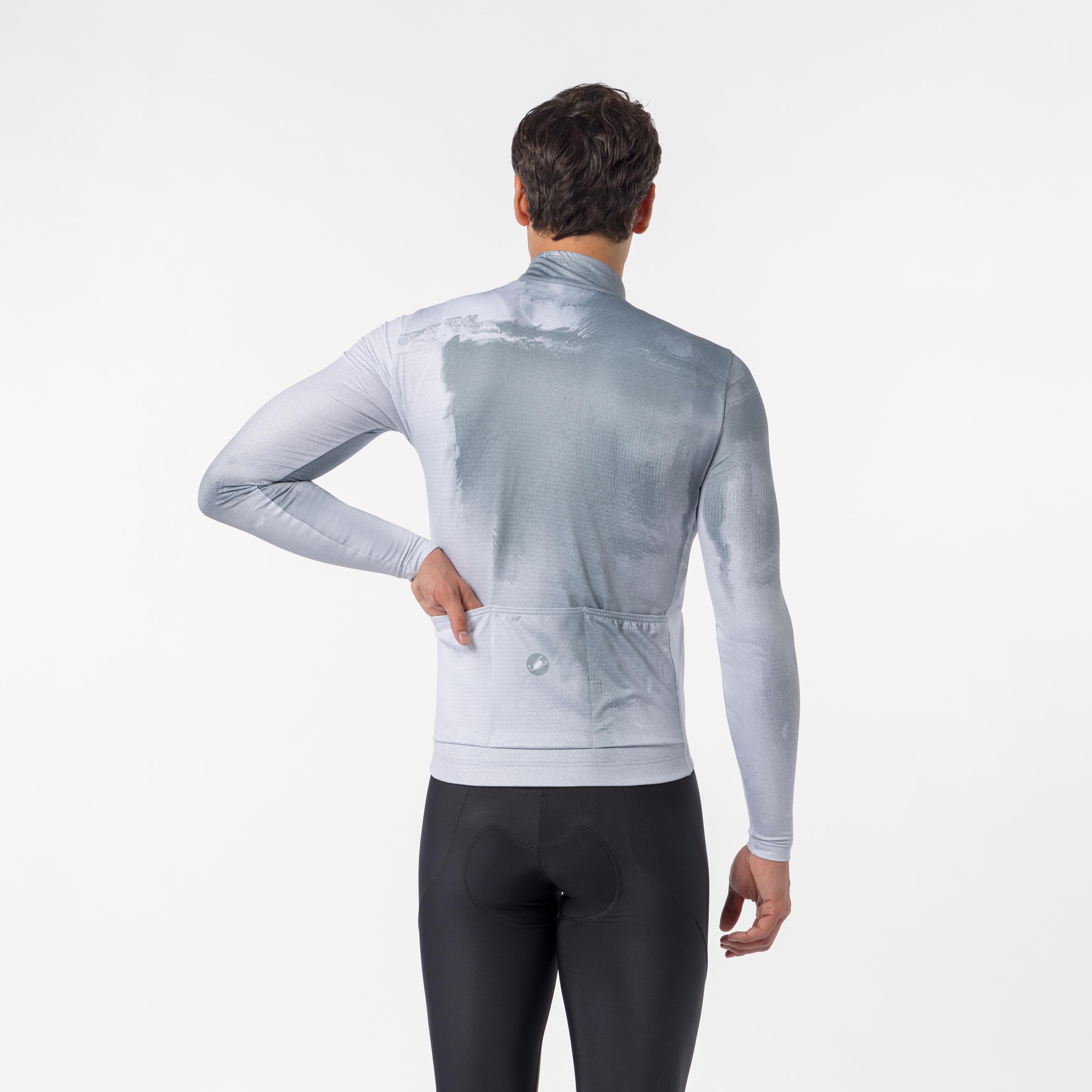 Nebula thermal ls jersey - silver gray/nickel gray - castelli