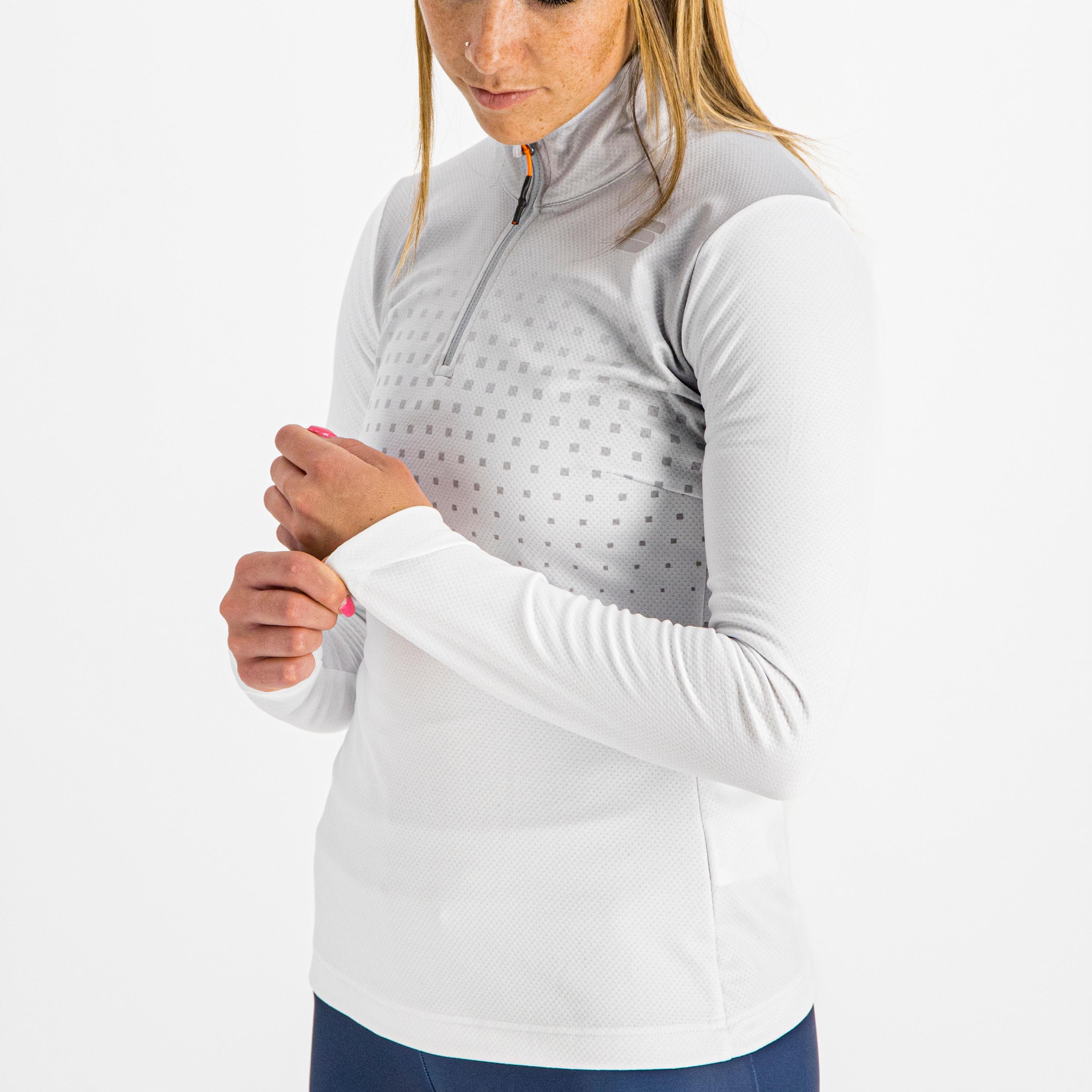 Rythmo w jersey - bright white steel grey - sportful