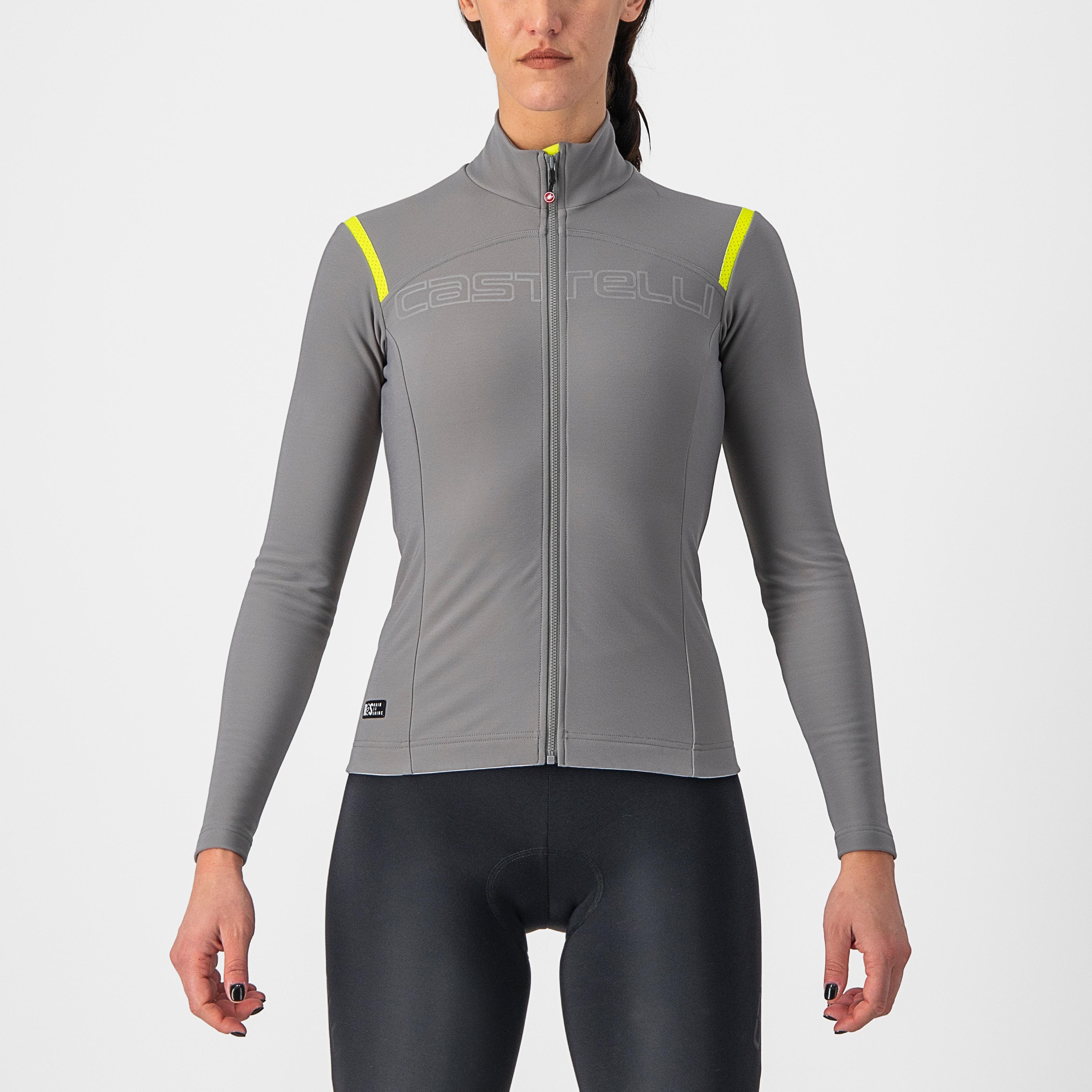 Tutto nano ros w jersey - nickel gray/yellow fluo - castelli