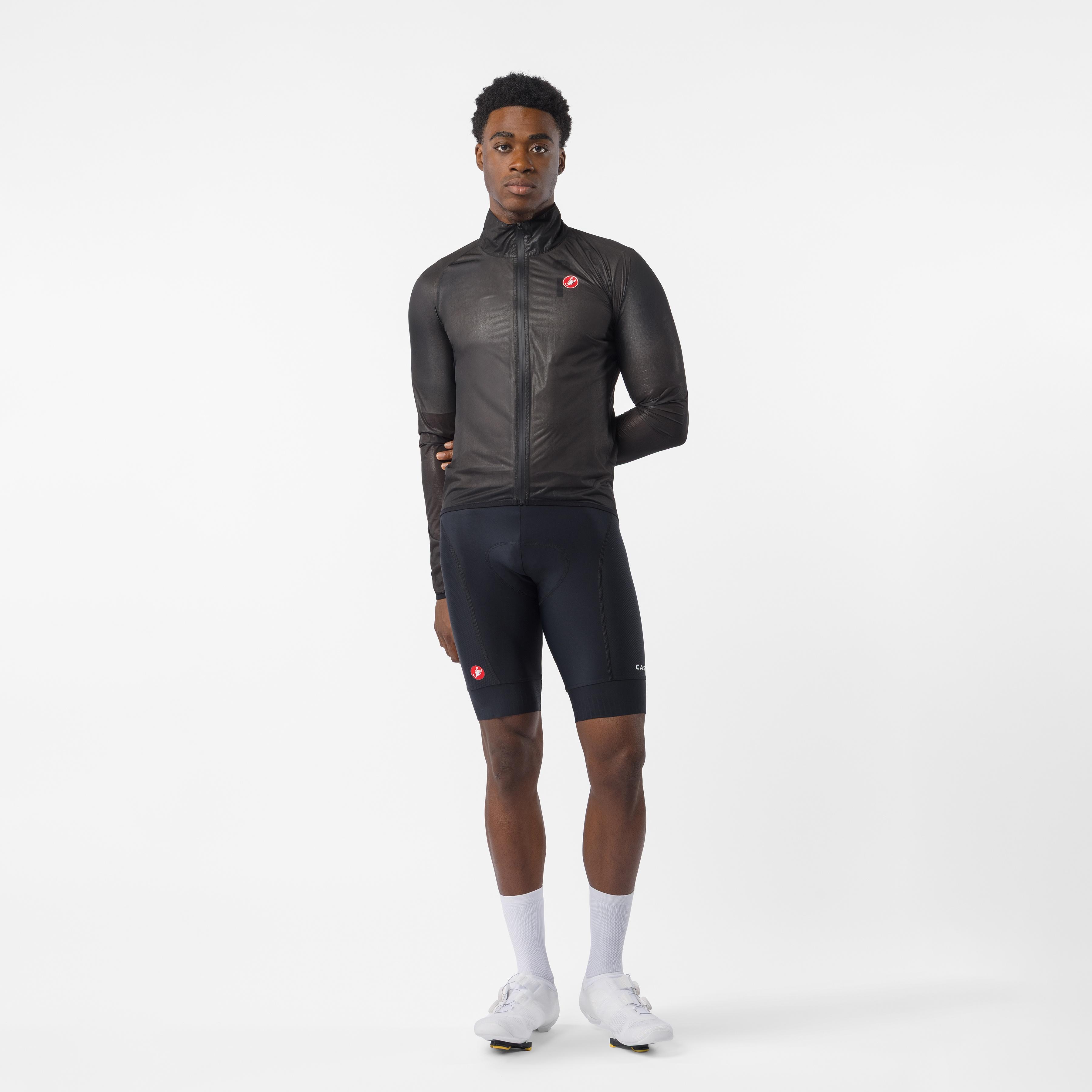 Squall shell jacket - light black/silver gray - castelli