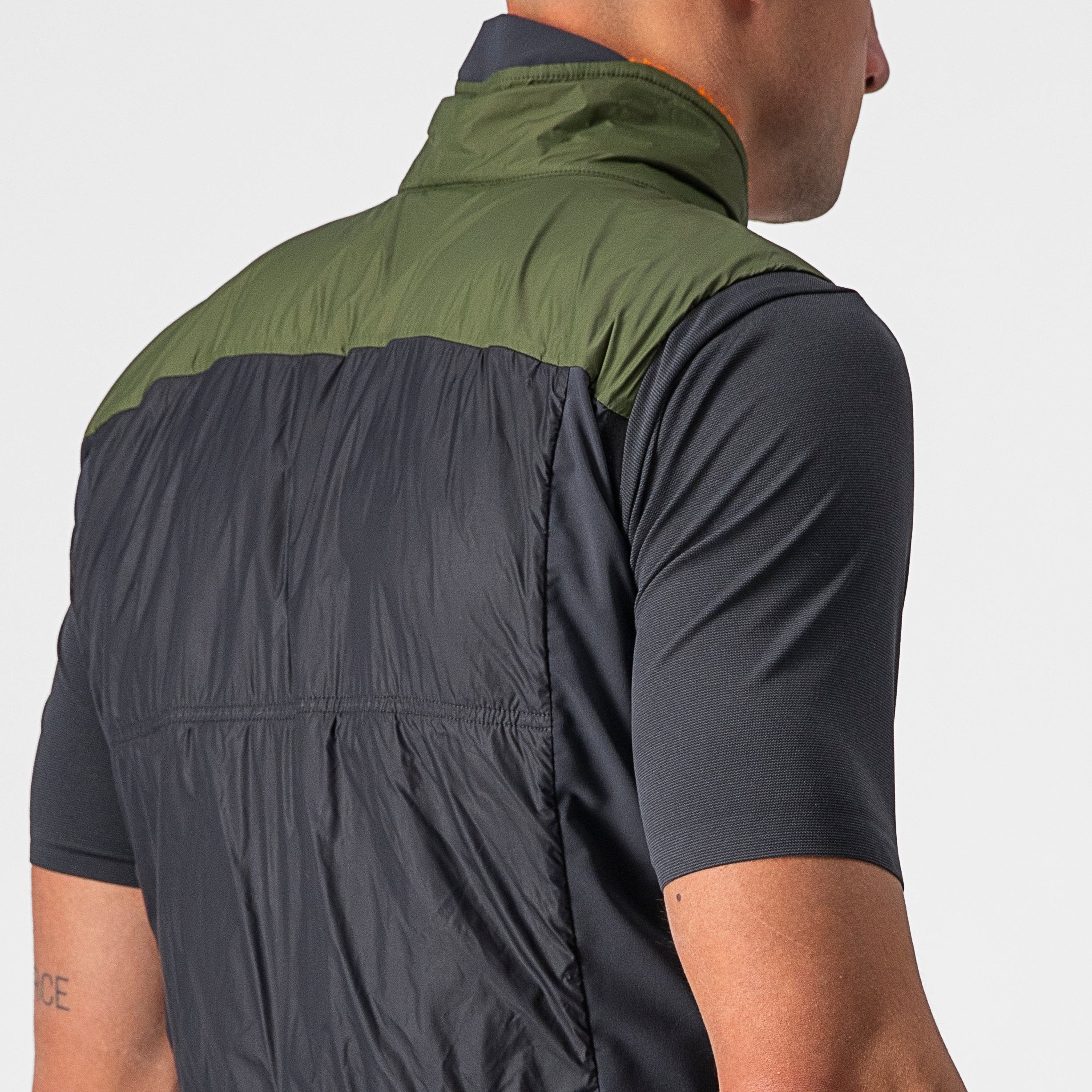Unlimited puffy vest - light military green/dark gray - castelli