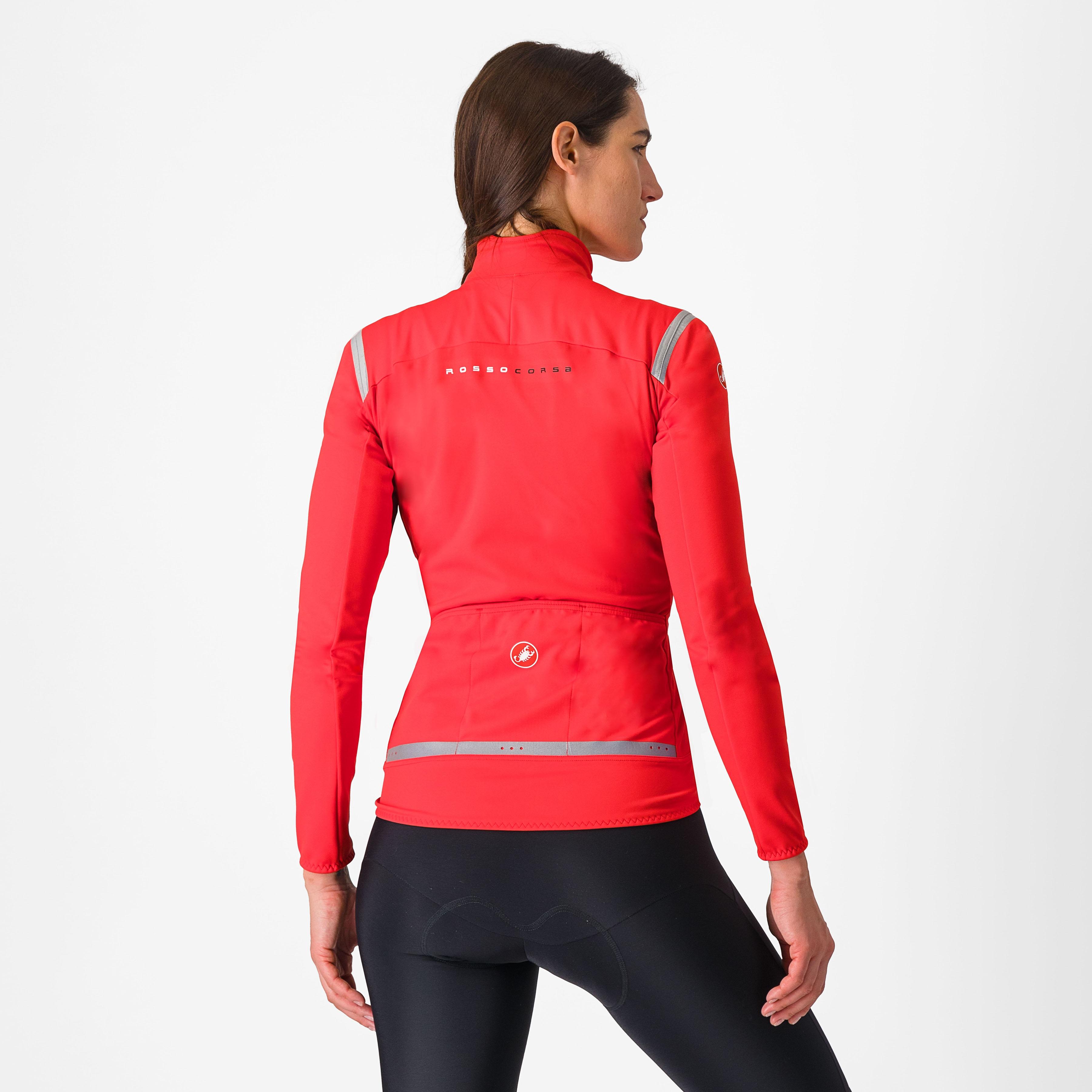 Perfetto ros 2 w jacket - hibiscus/silver reflex - castelli