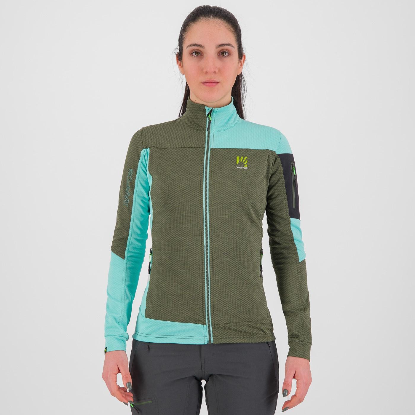 Cherz w fleece - thyme/aqua sky - karpos
