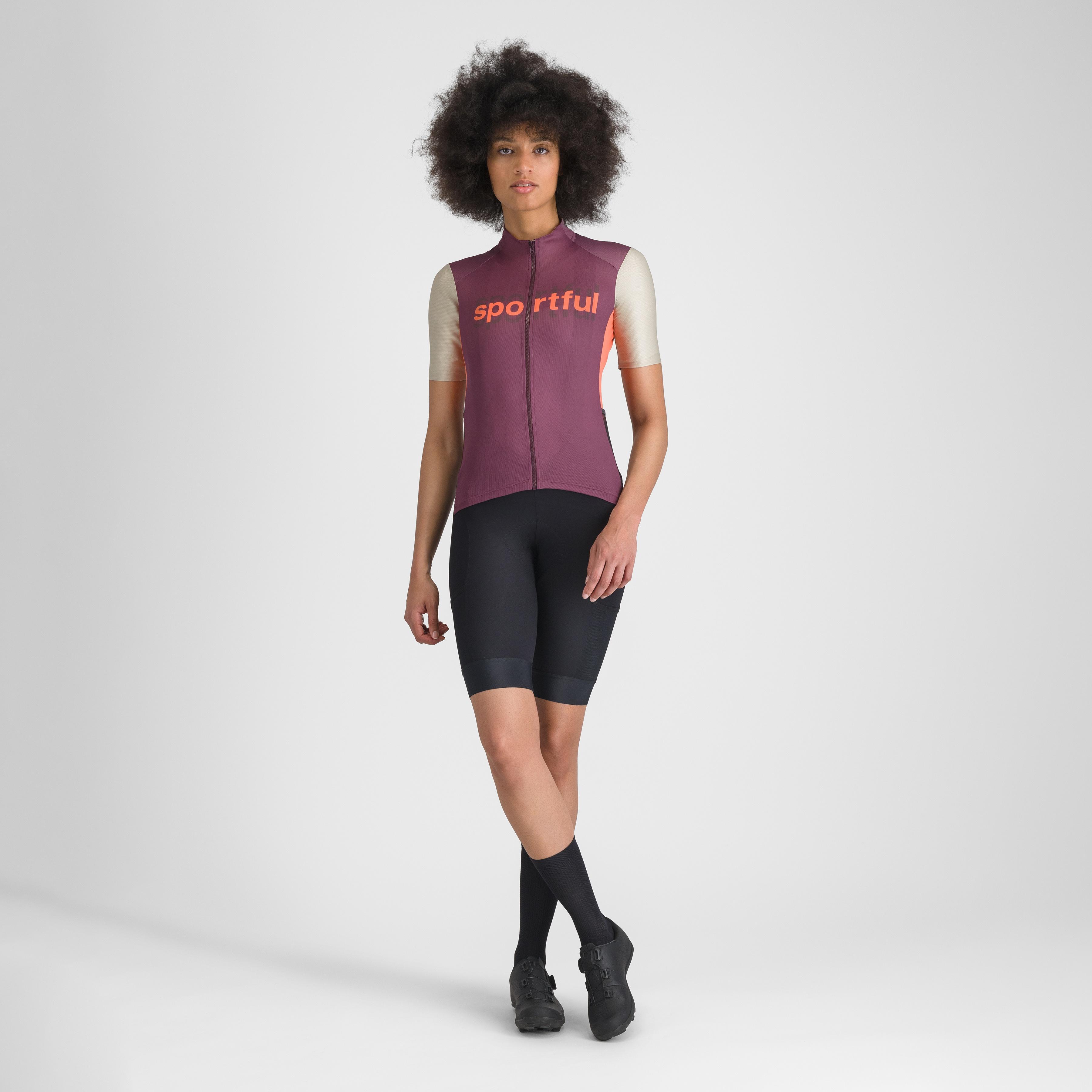 Supergiara logo w jersey - bordeaux/abbey stone - sportful