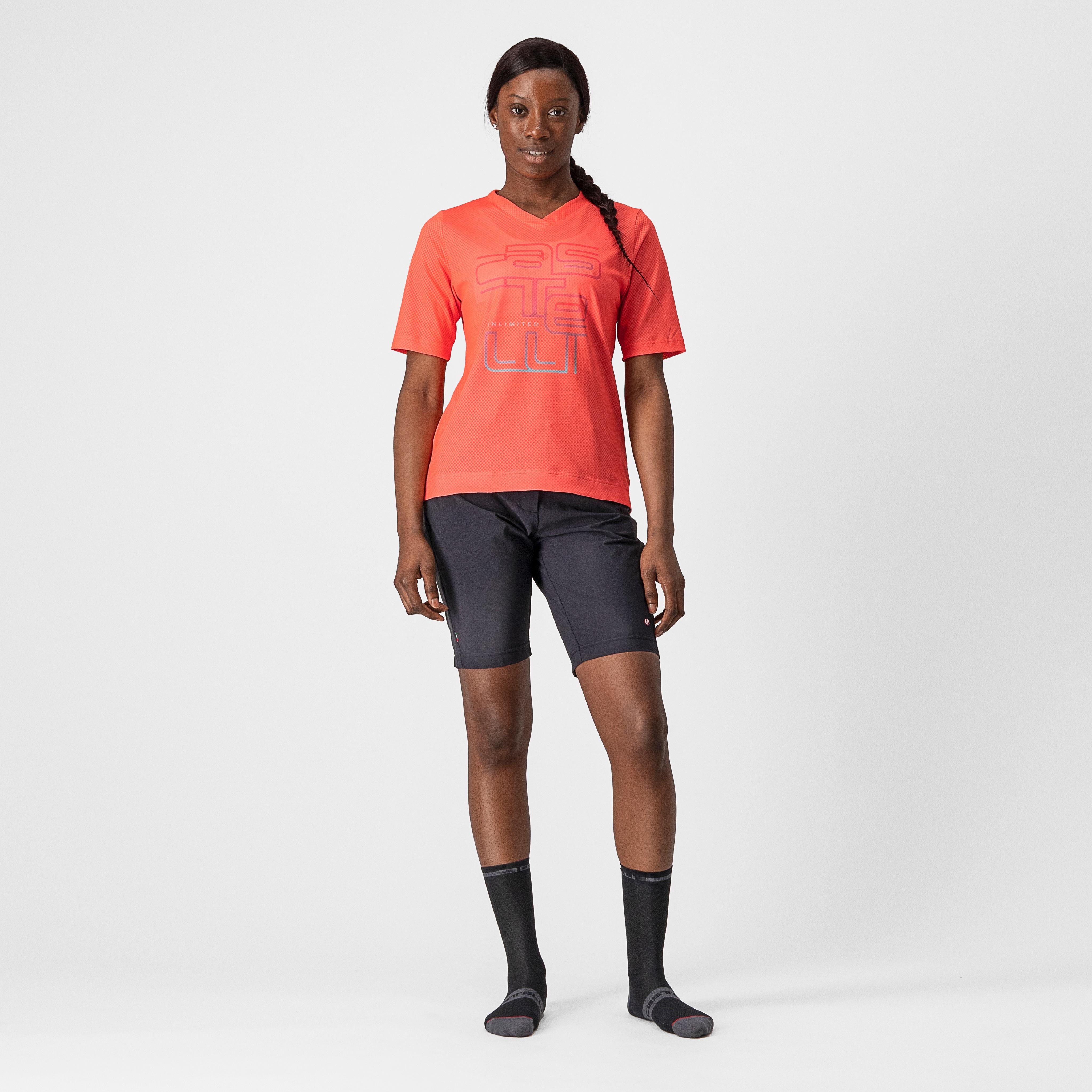 Trail tech w tee - coral flash - castelli