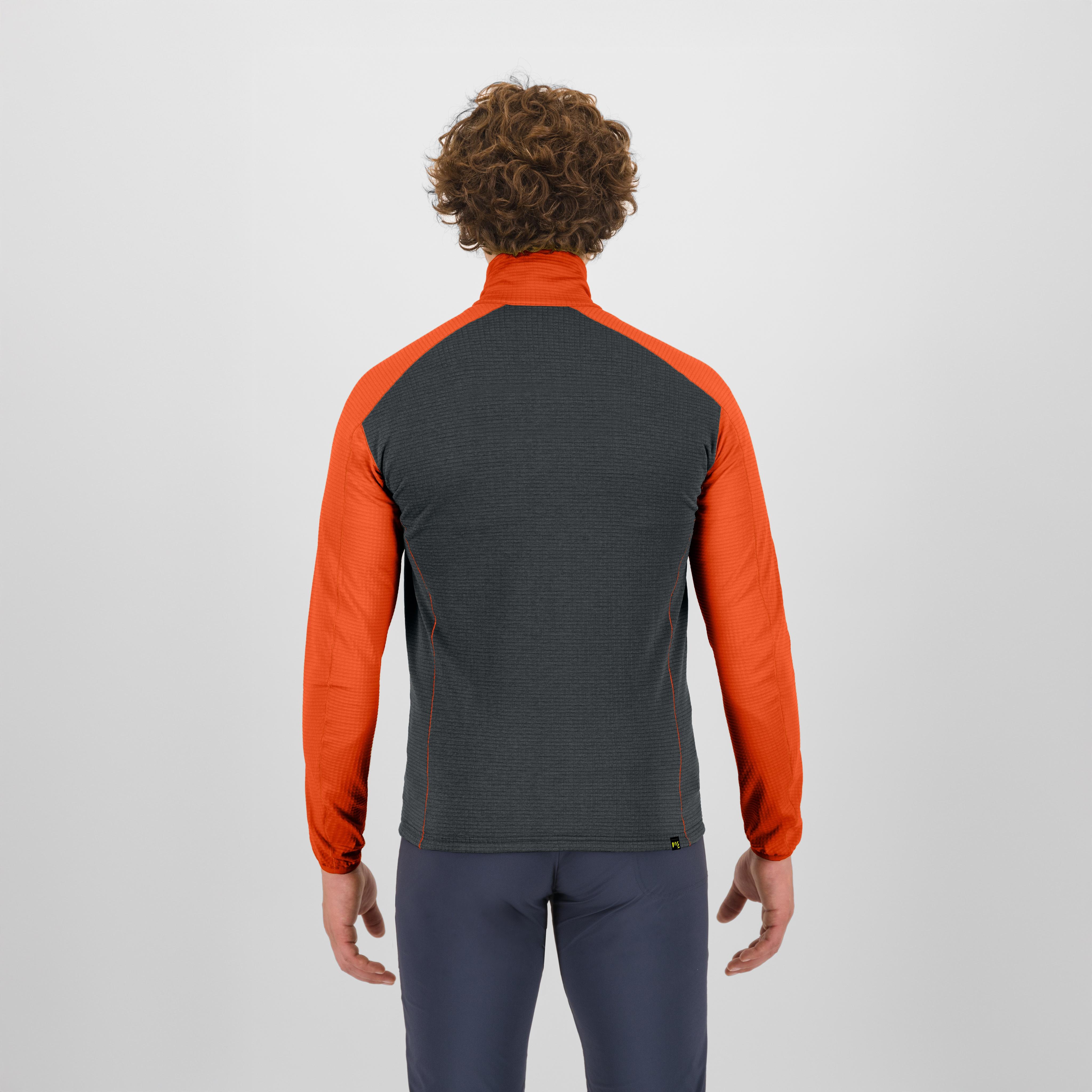 Ambrizzola full-zip - woodl.gray/orange - karpos