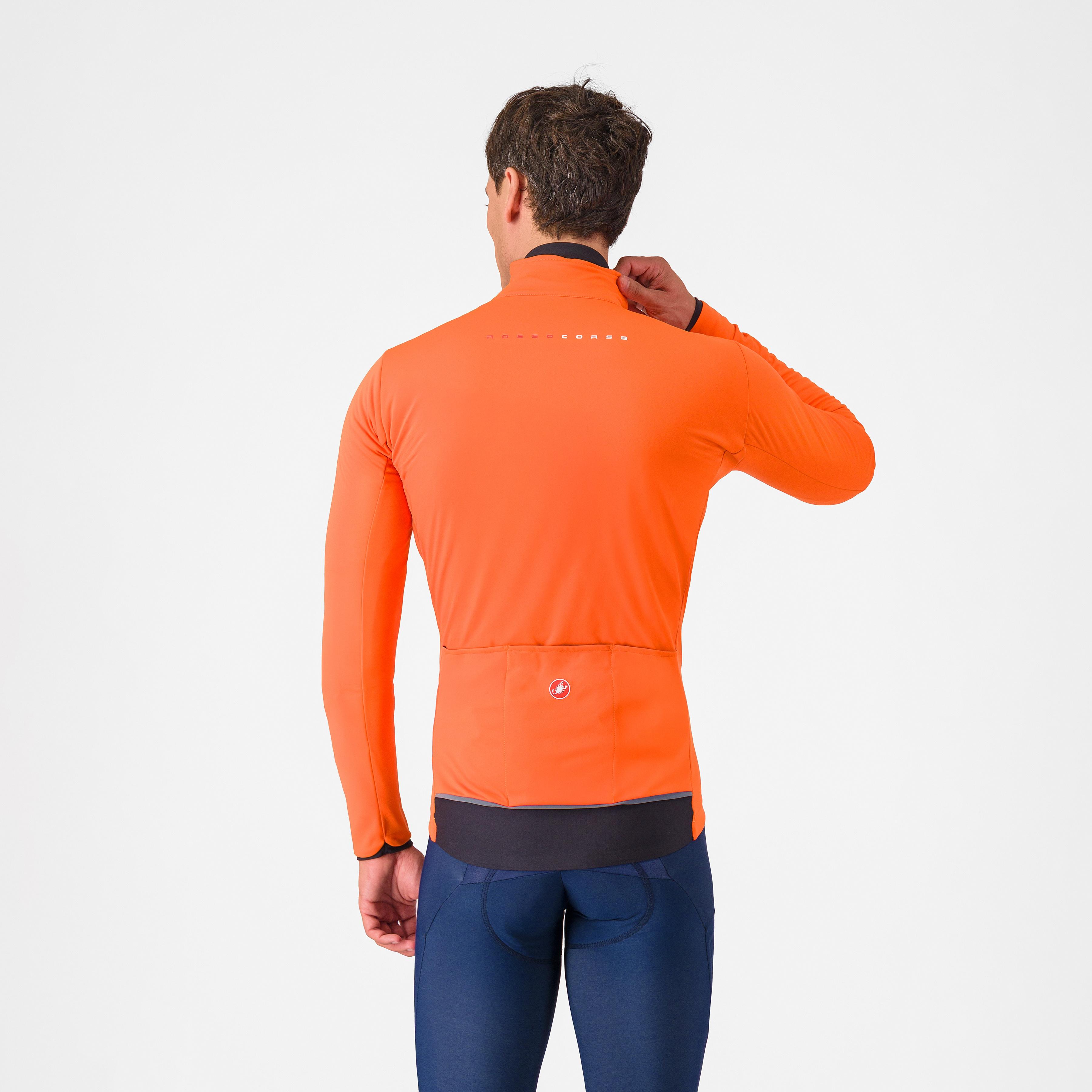 Alpha 150 jacket - brilliant orange/dark gray - castelli