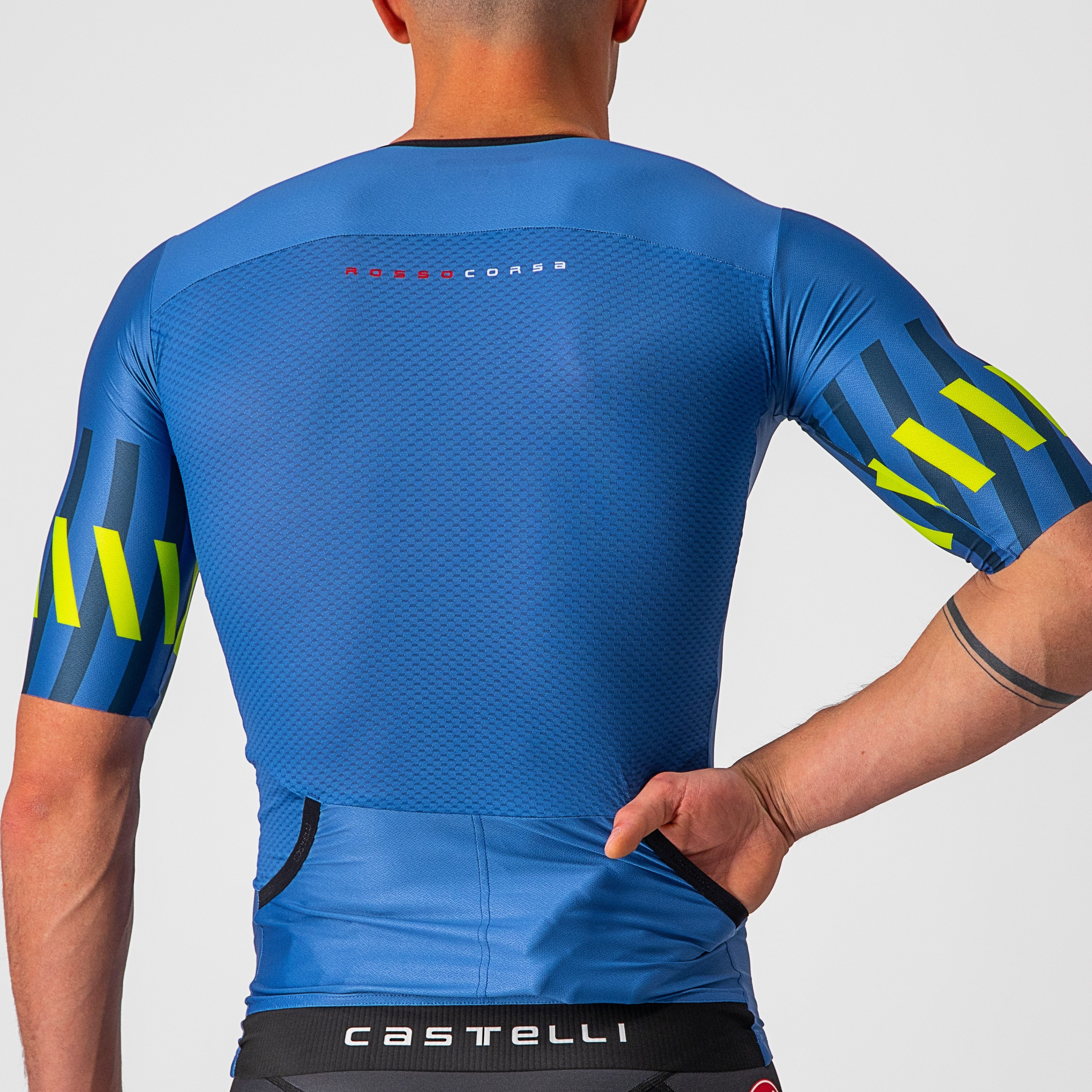 Free speed 2 race top - cobalt blue/elecrtic lime - castelli