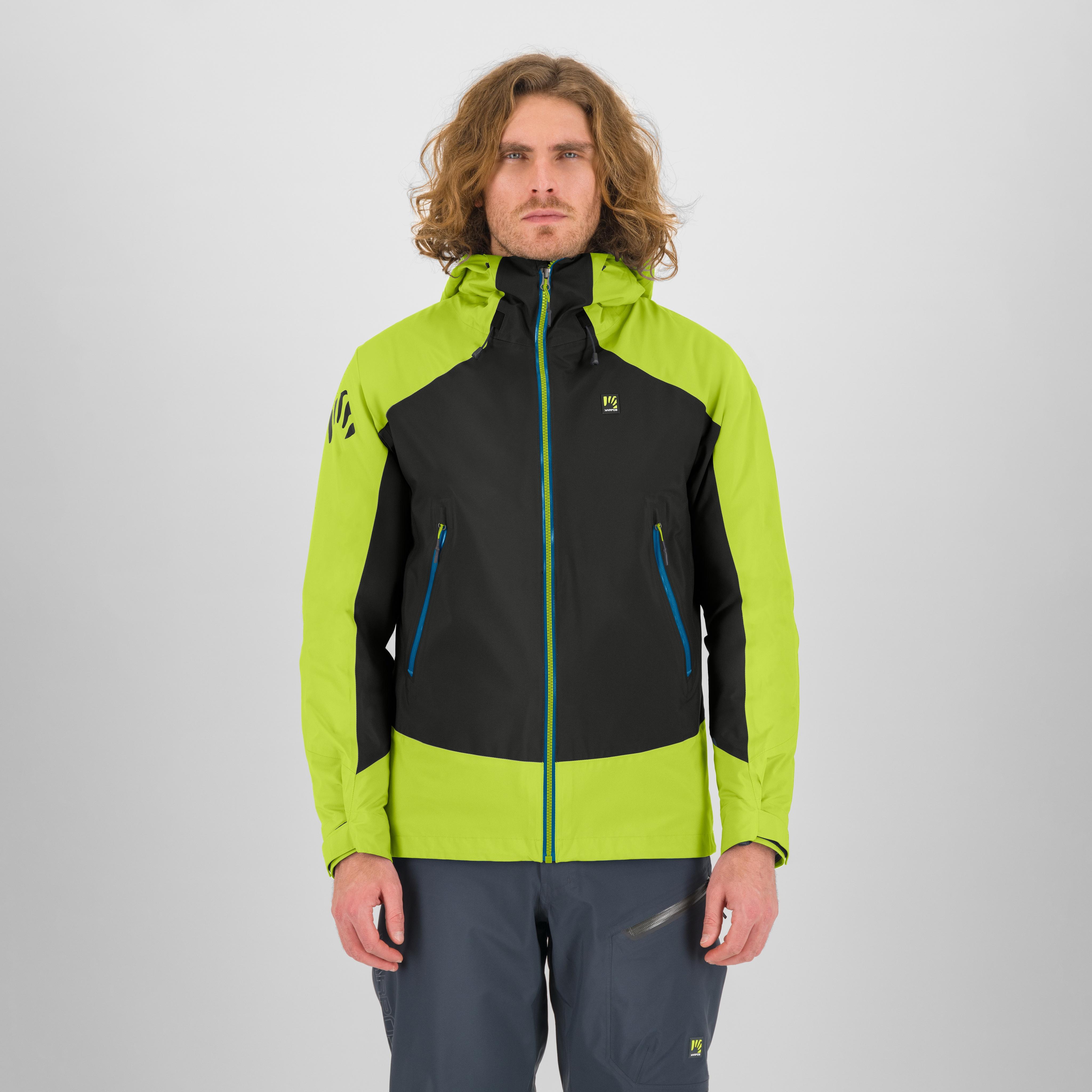 Storm evo jacket - black/acid lime - karpos