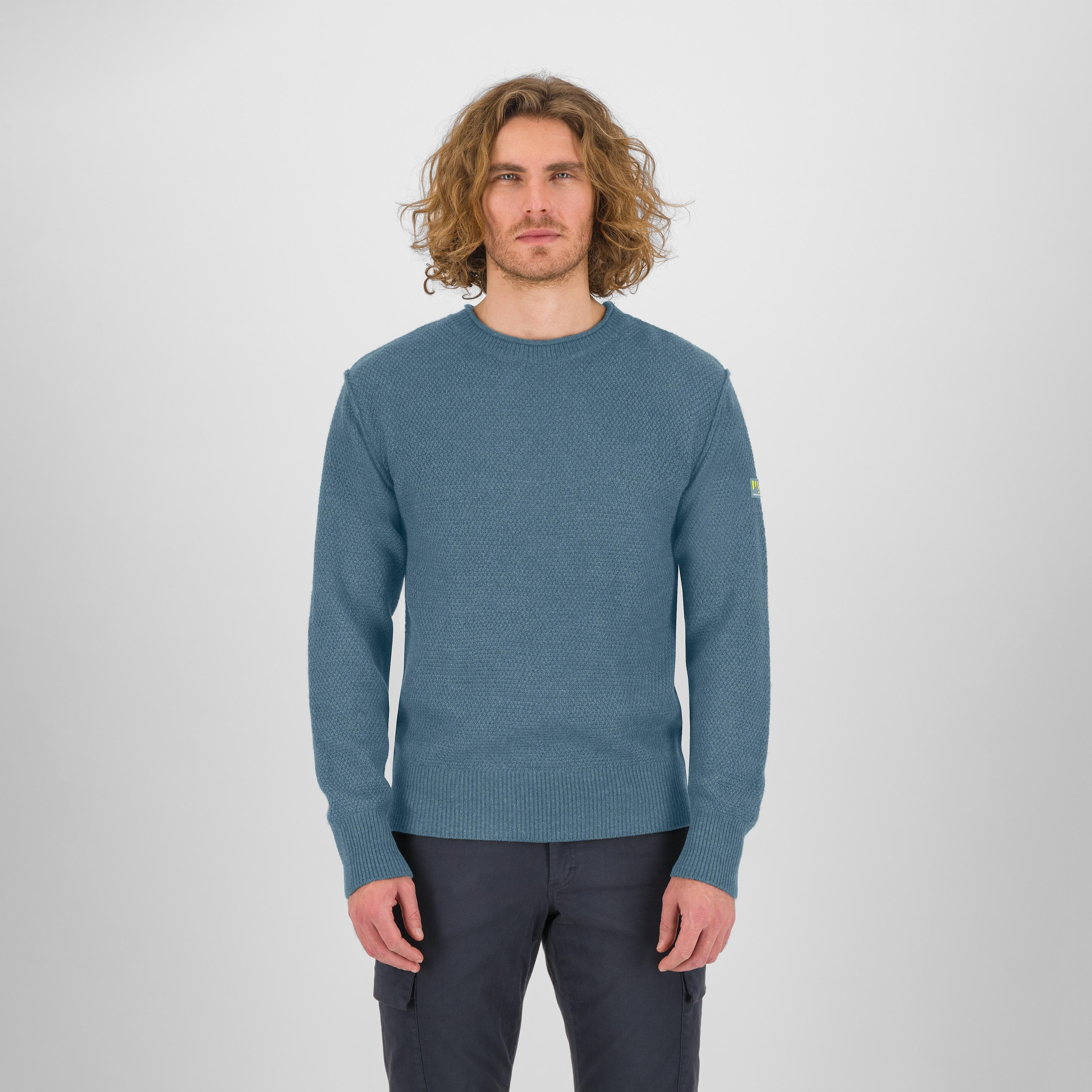 Ermellino crewneck sweater - blue mirage - karpos