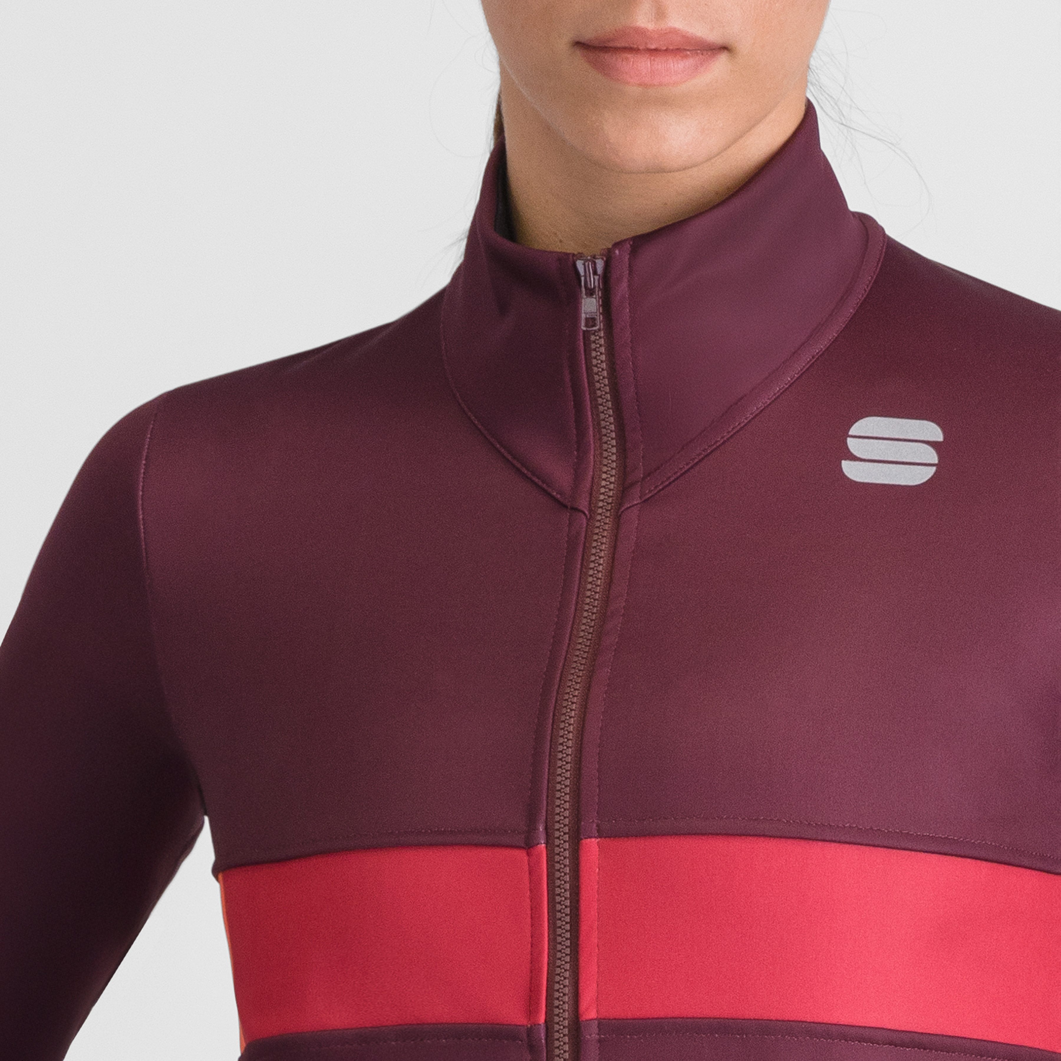 Neo 2 softshell w jacket - deep bordeaux red pompelmo - sportful