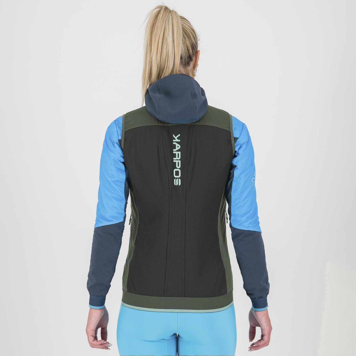 Alagna plus evo w vest - thyme/black sand - karpos