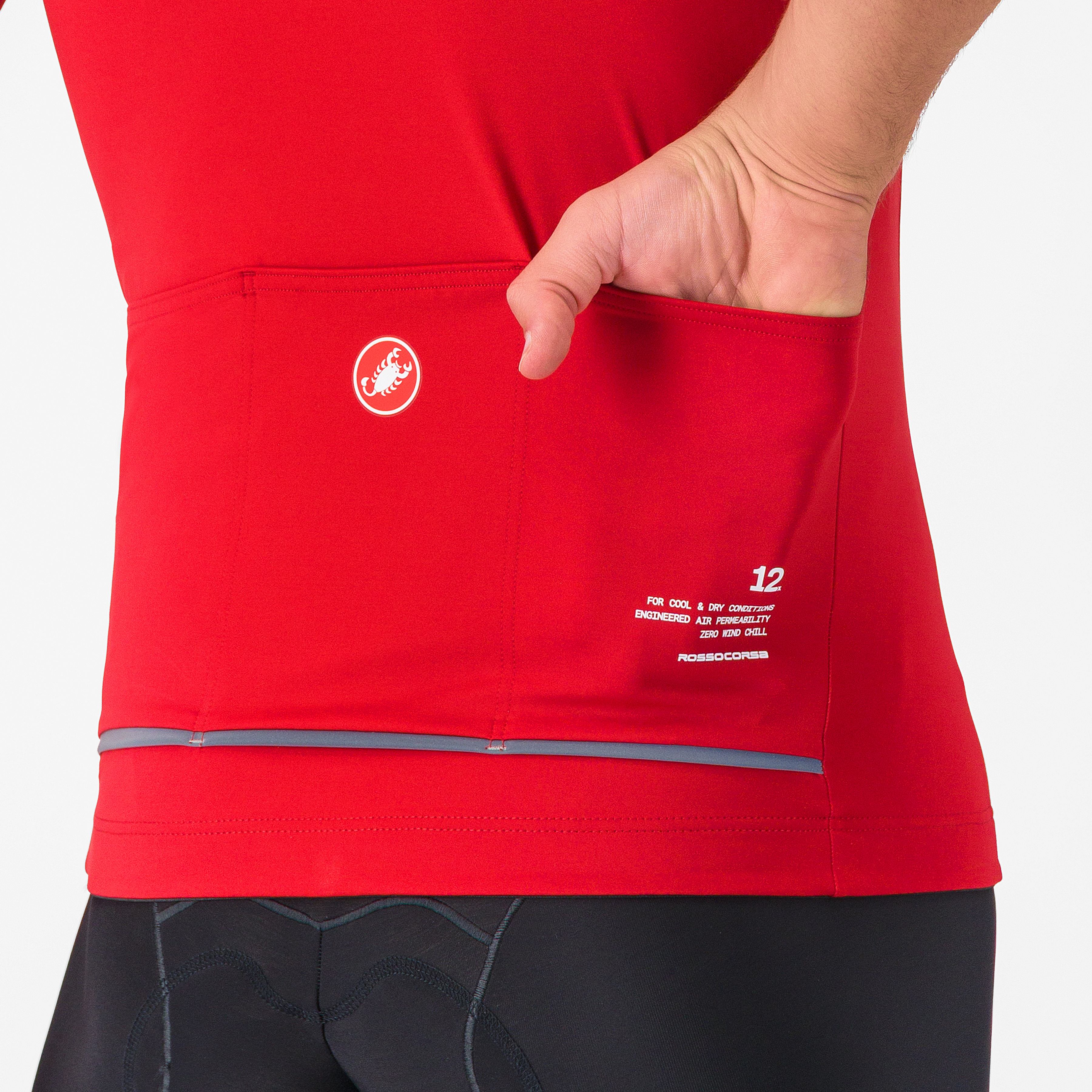 Do.di.ci. short sleeve jacket - rich red - castelli
