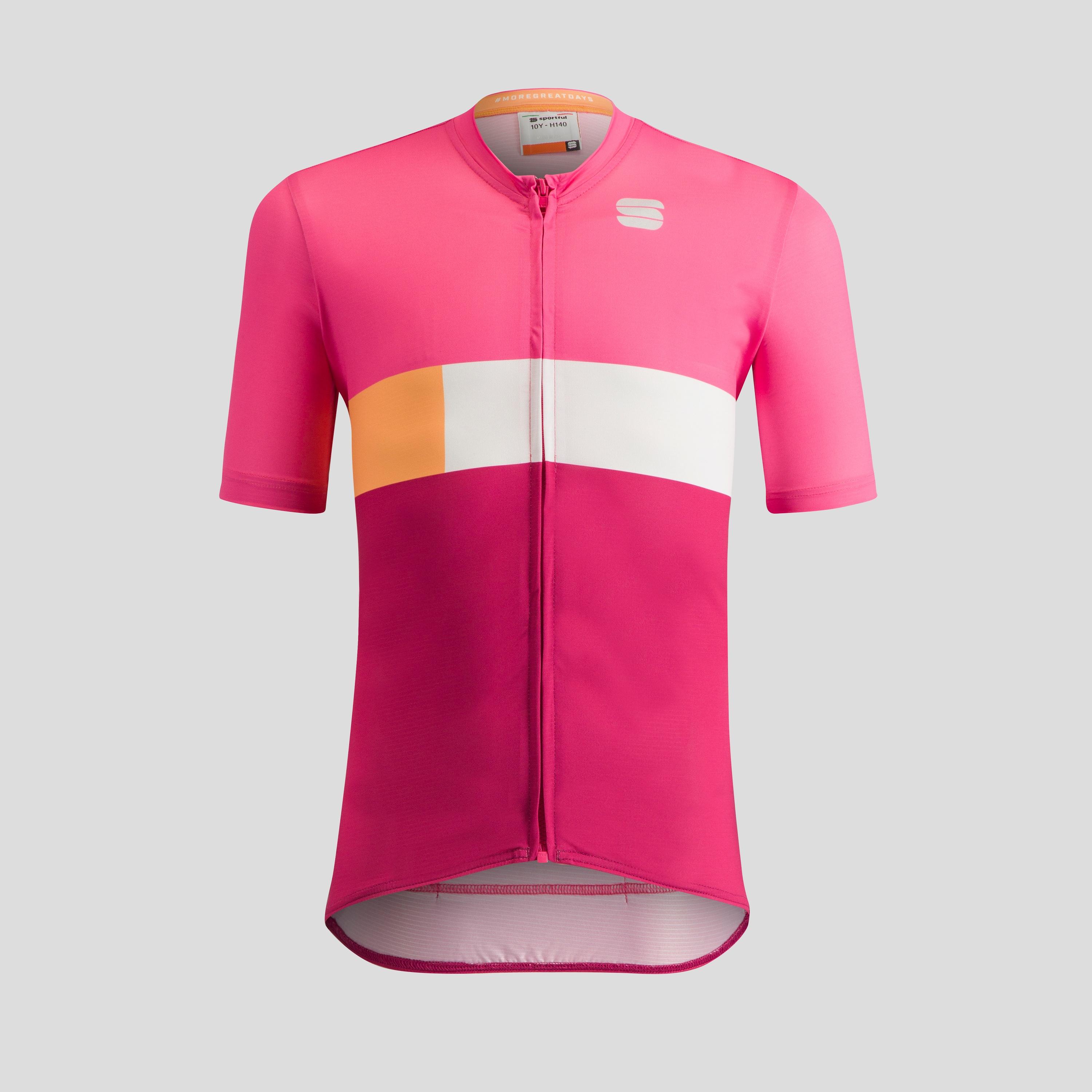 Snap kid jersey - carmine rose cyclamine - sportful