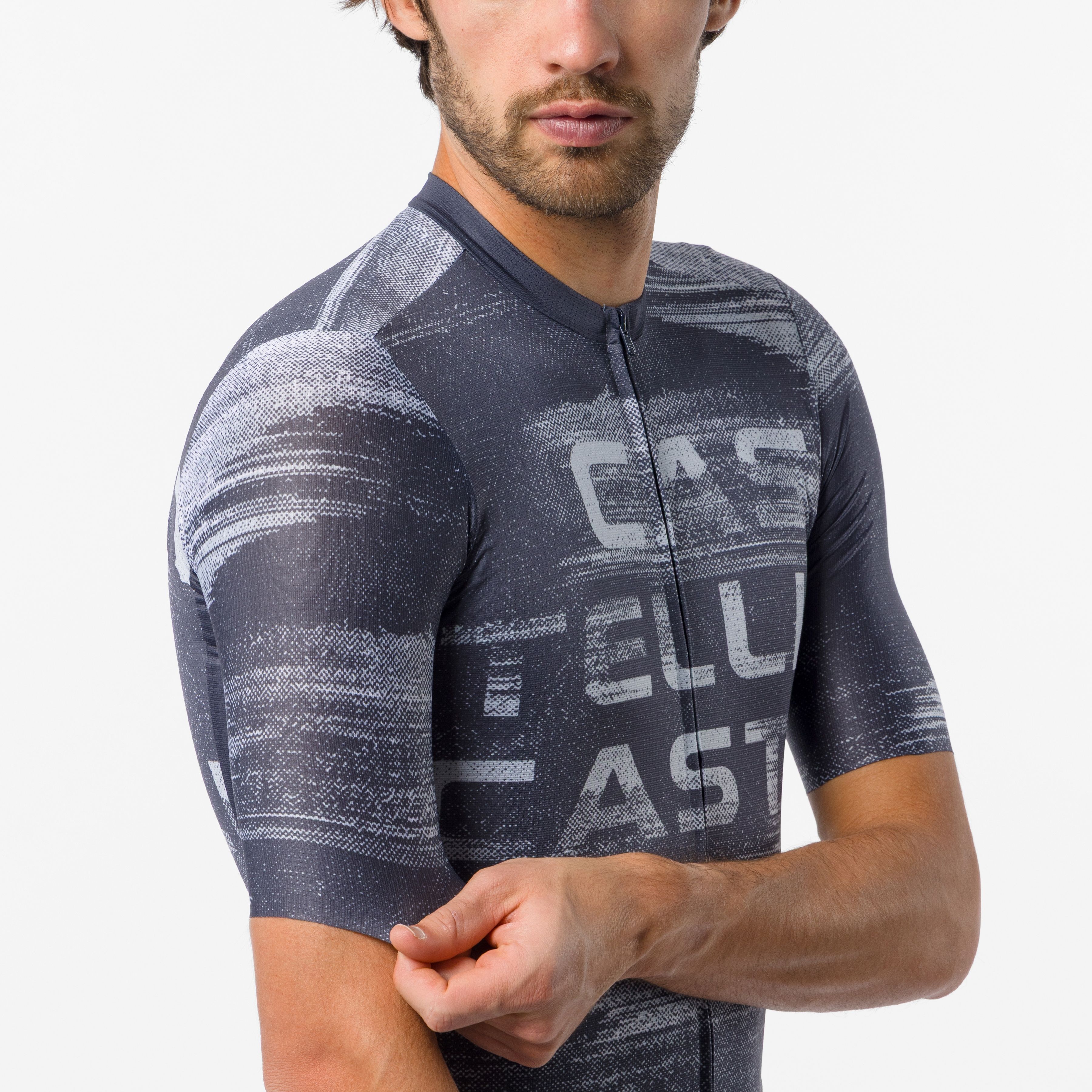 Stratus logo jersey - twilight blue/winter sky - castelli