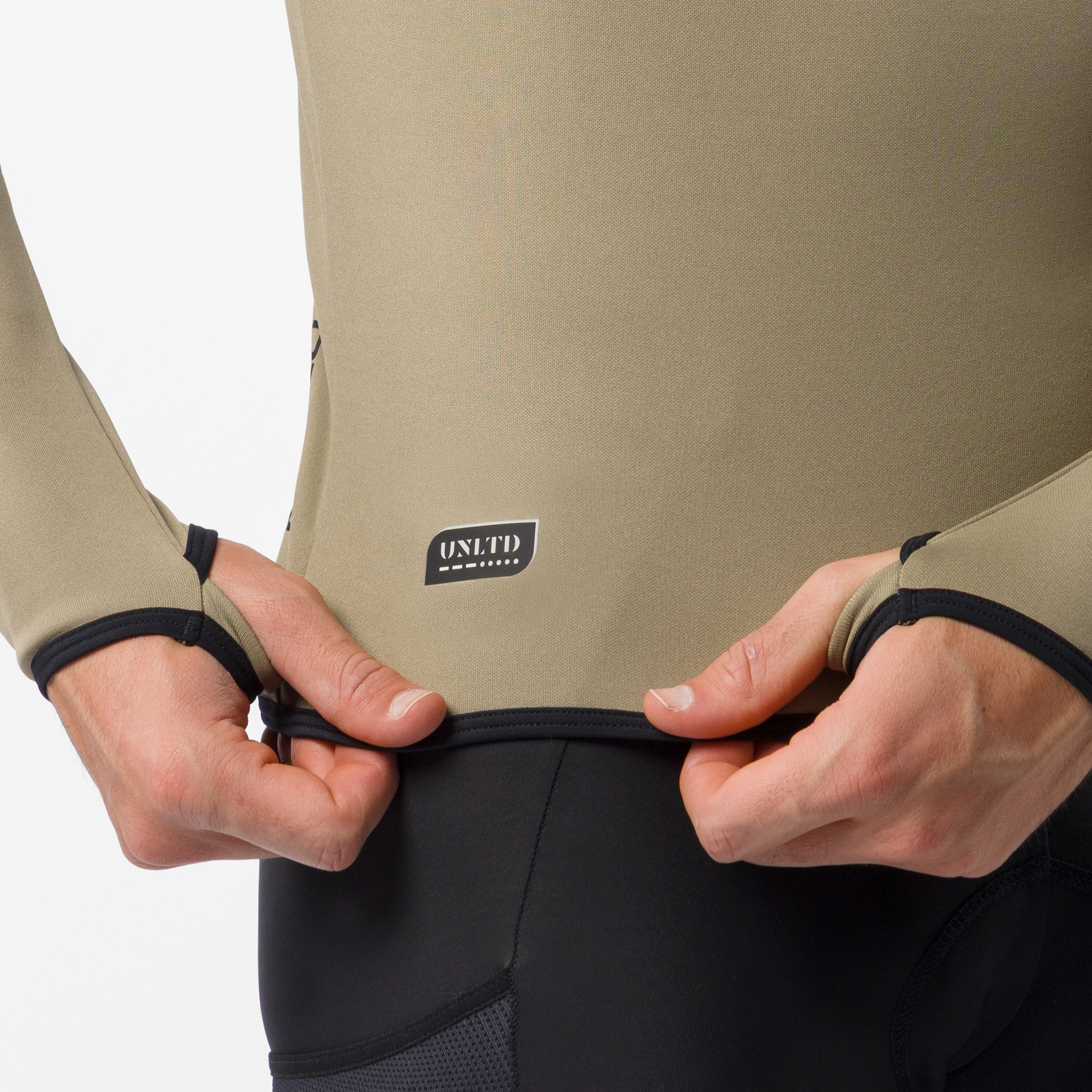 Unltd roam hoodie - olive green/teal blue - castelli
