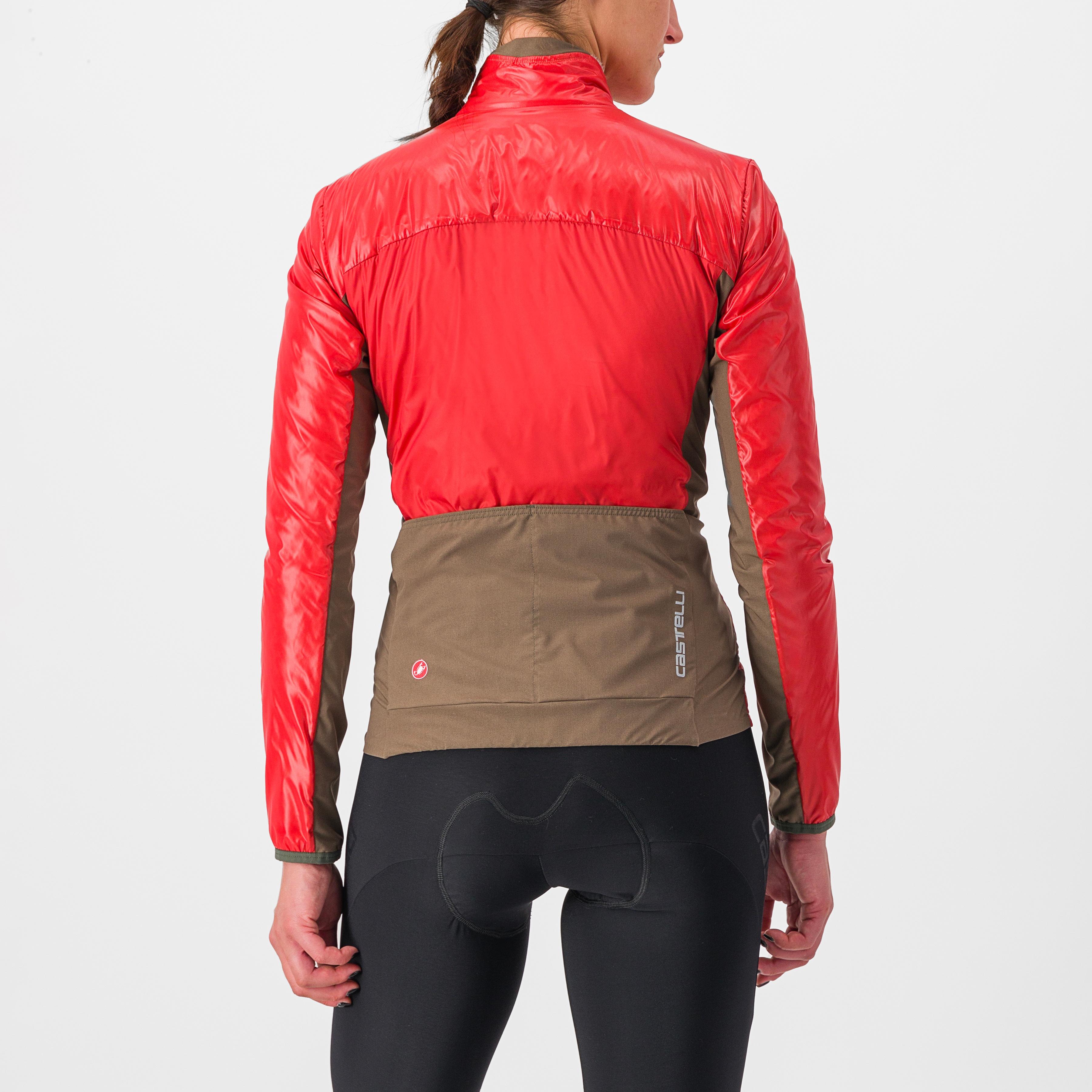 Unlimited 2 w puffy jacket - mineral red/silver gray - castelli