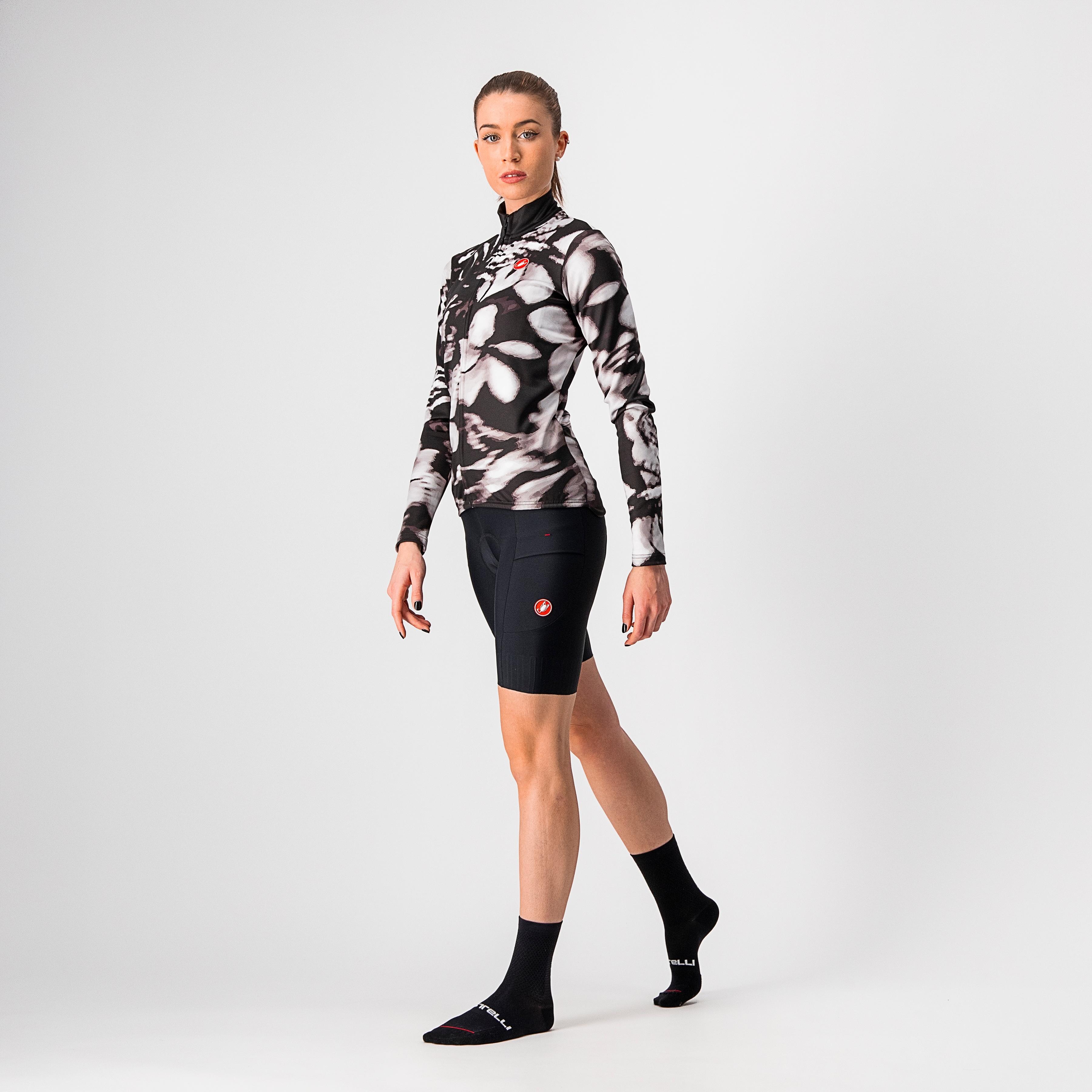 Unlimited w thermal jersey - black/white - castelli