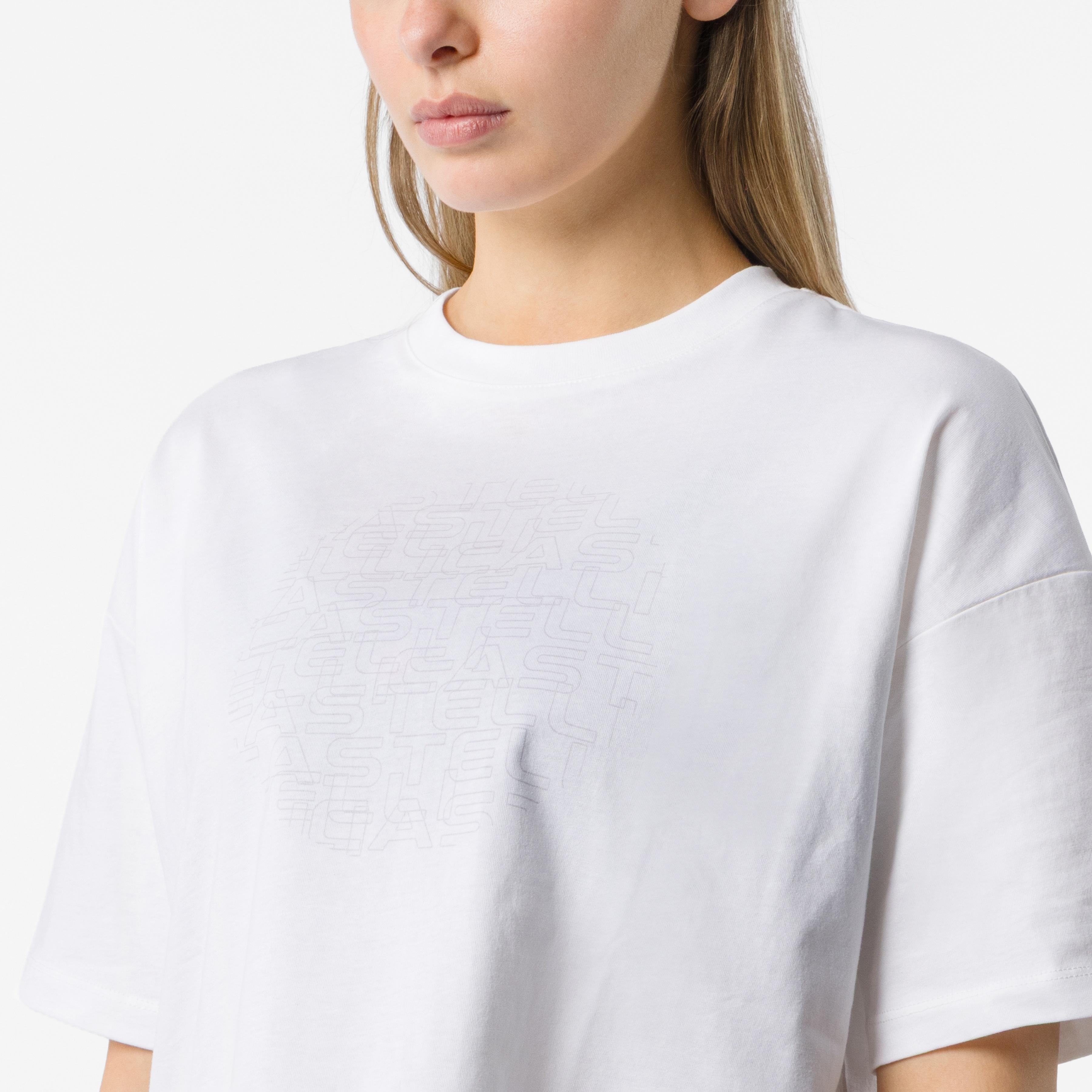 Women's globe logo tee - white - castelli