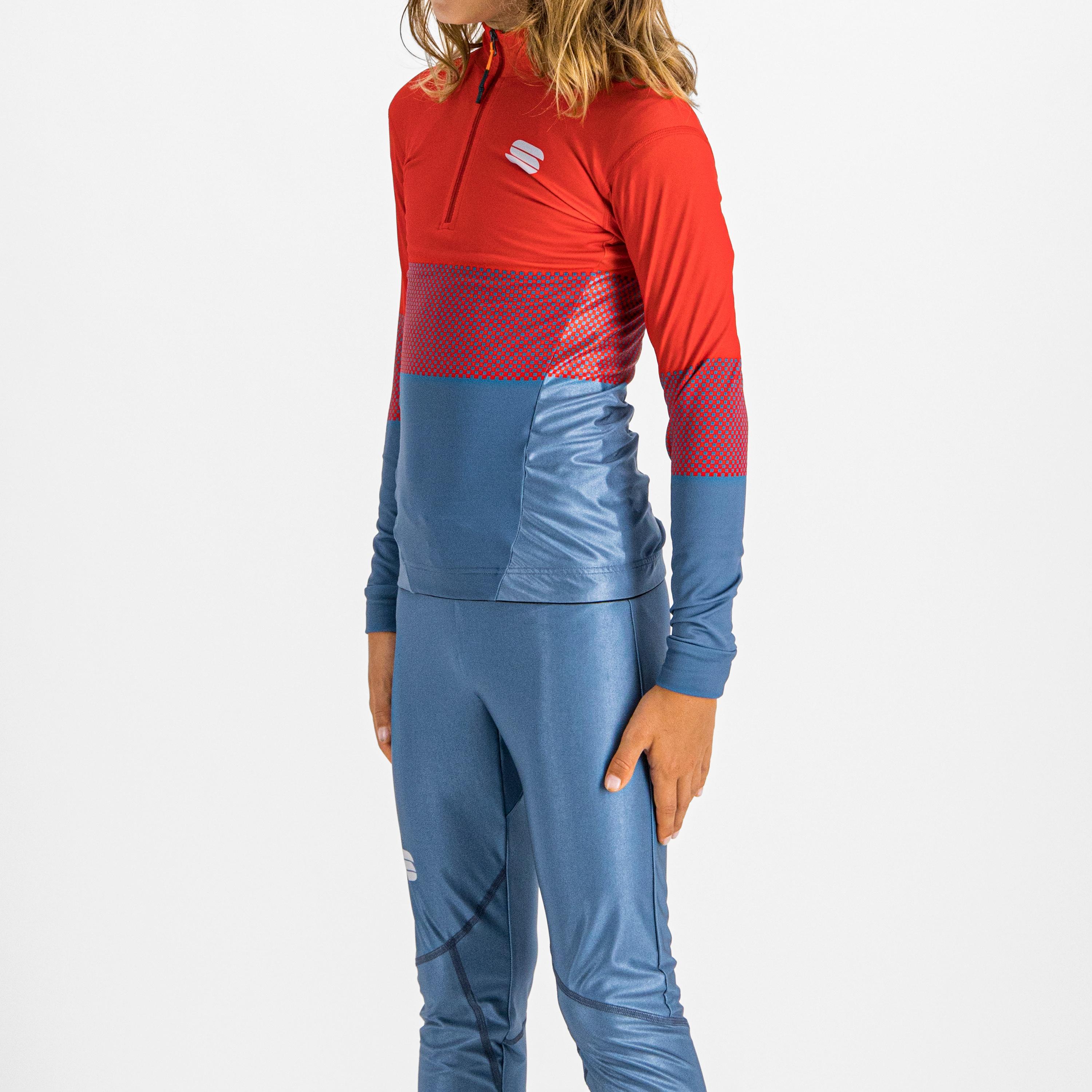 Squadra kid's jersey - red blue sea - sportful