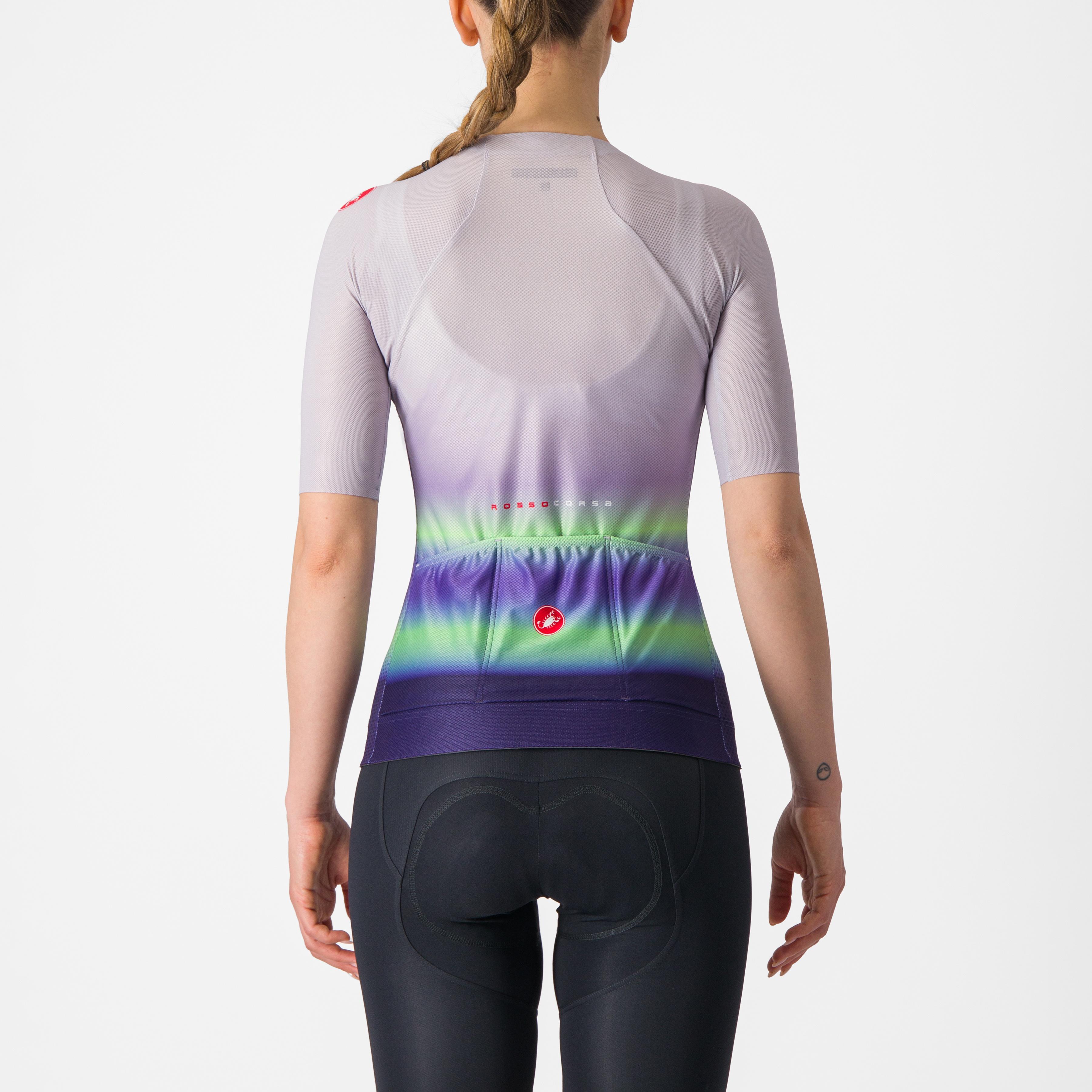 Climber's 4.0 w jersey - purple mist/green-dark purple - castelli