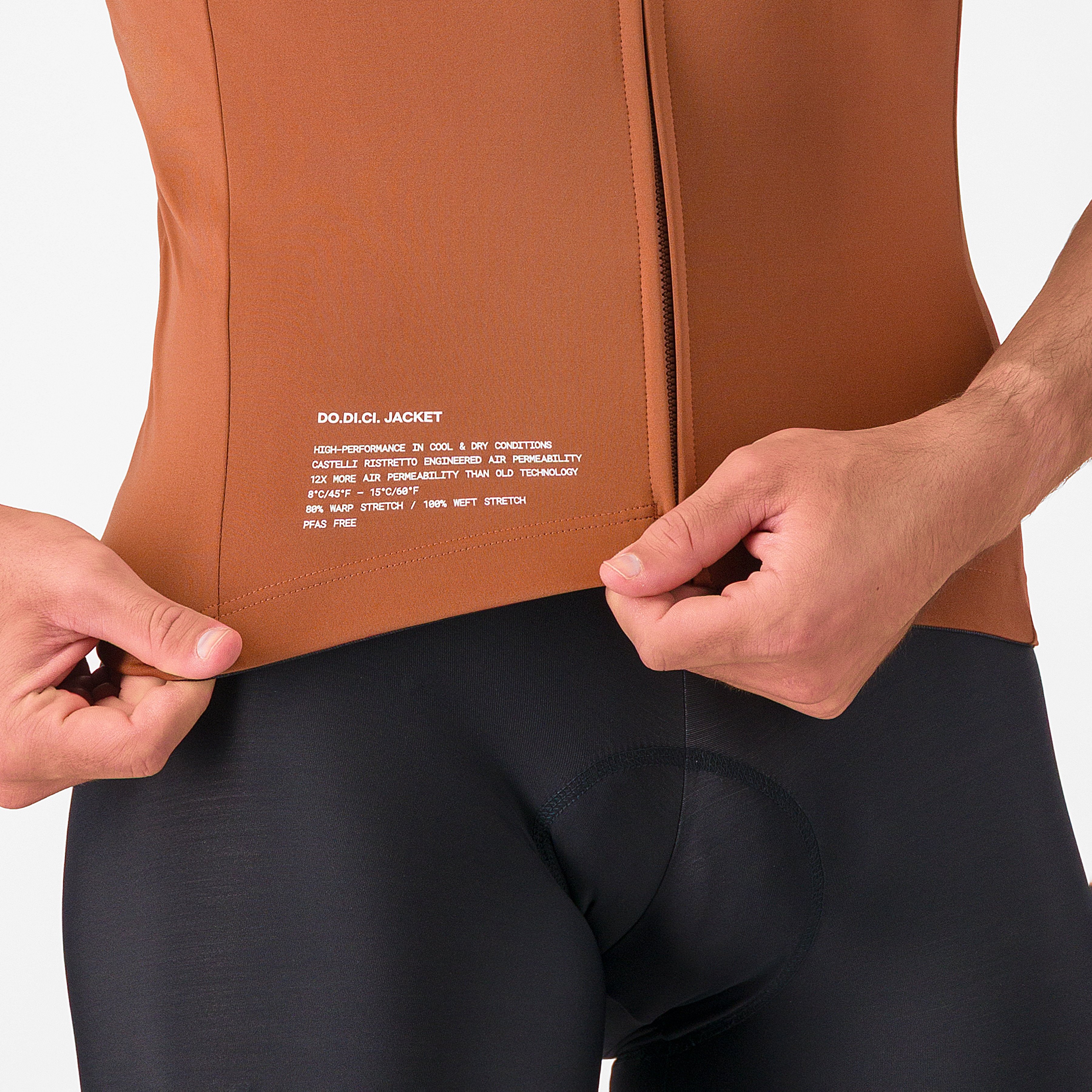Do,di,ci, short sleeve jacket - mocha - castelli