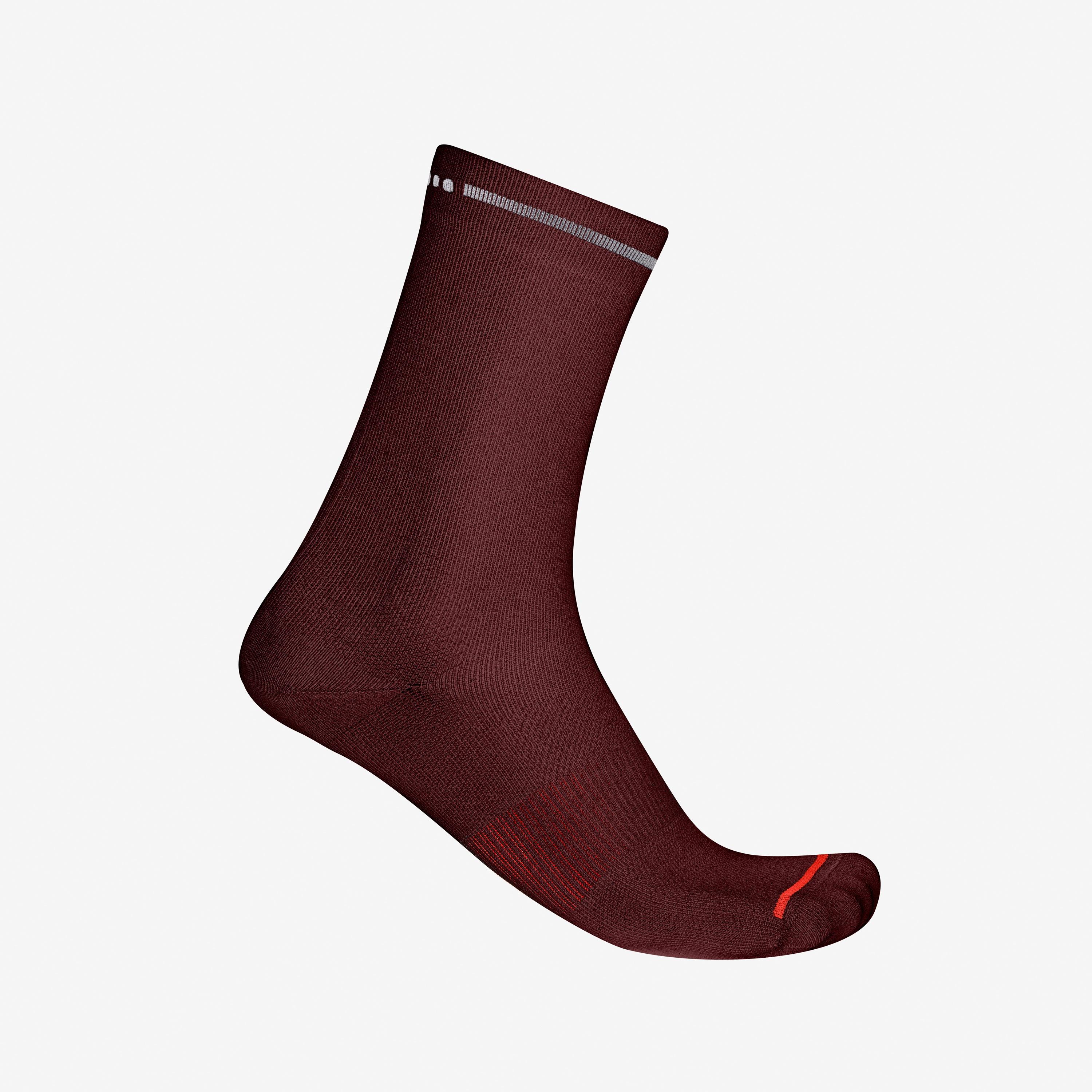 Premio evo 18 sock - deep bordeaux - castelli