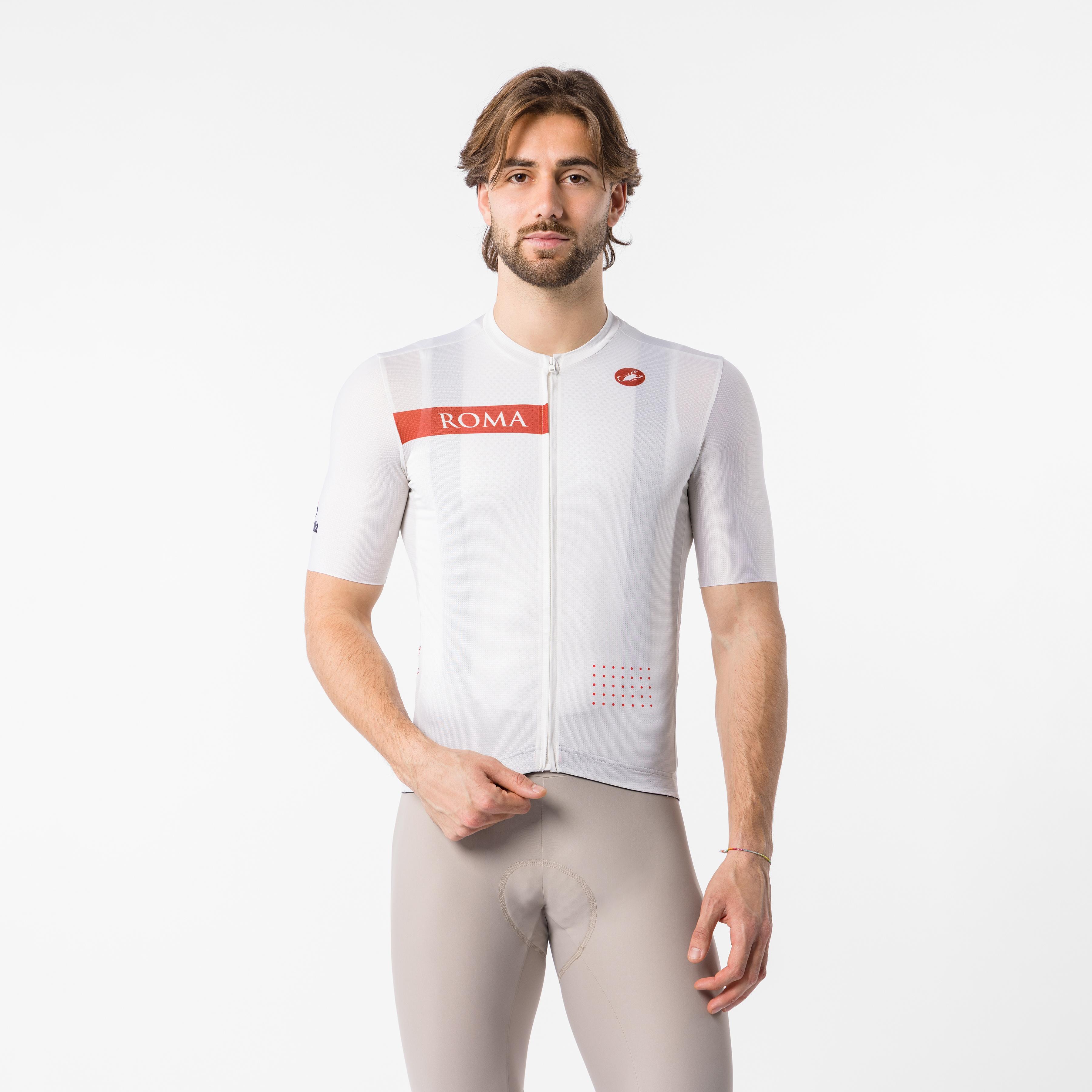 #giro109 rome jersey - chalk/red ochre - castelli