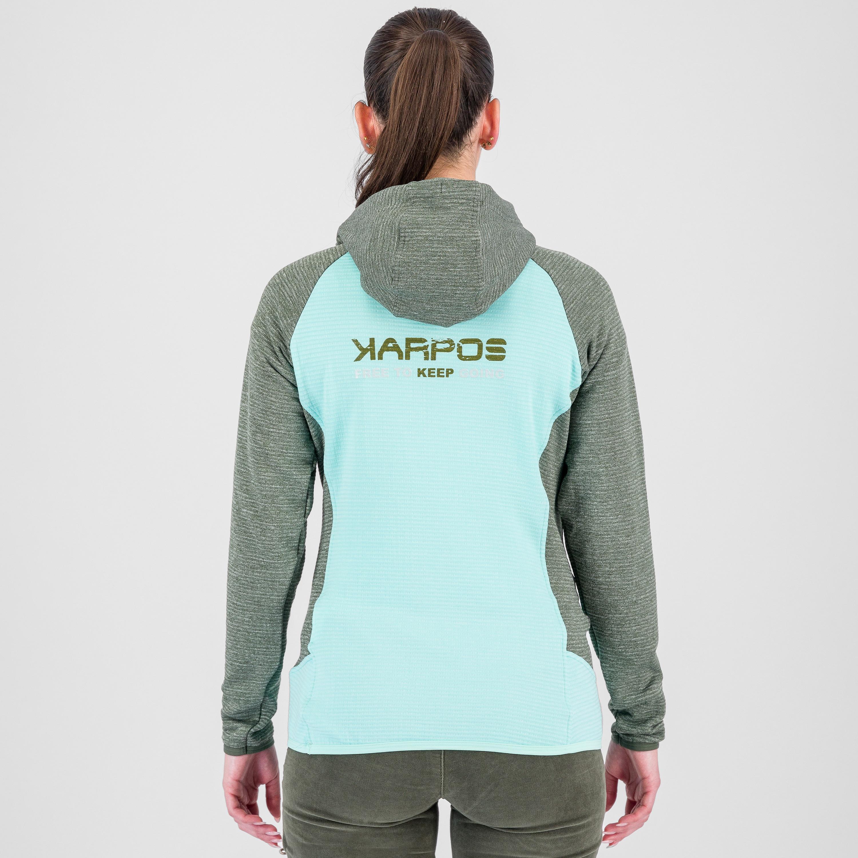 Camoscio w hoodie - aqua sky/thyme - karpos