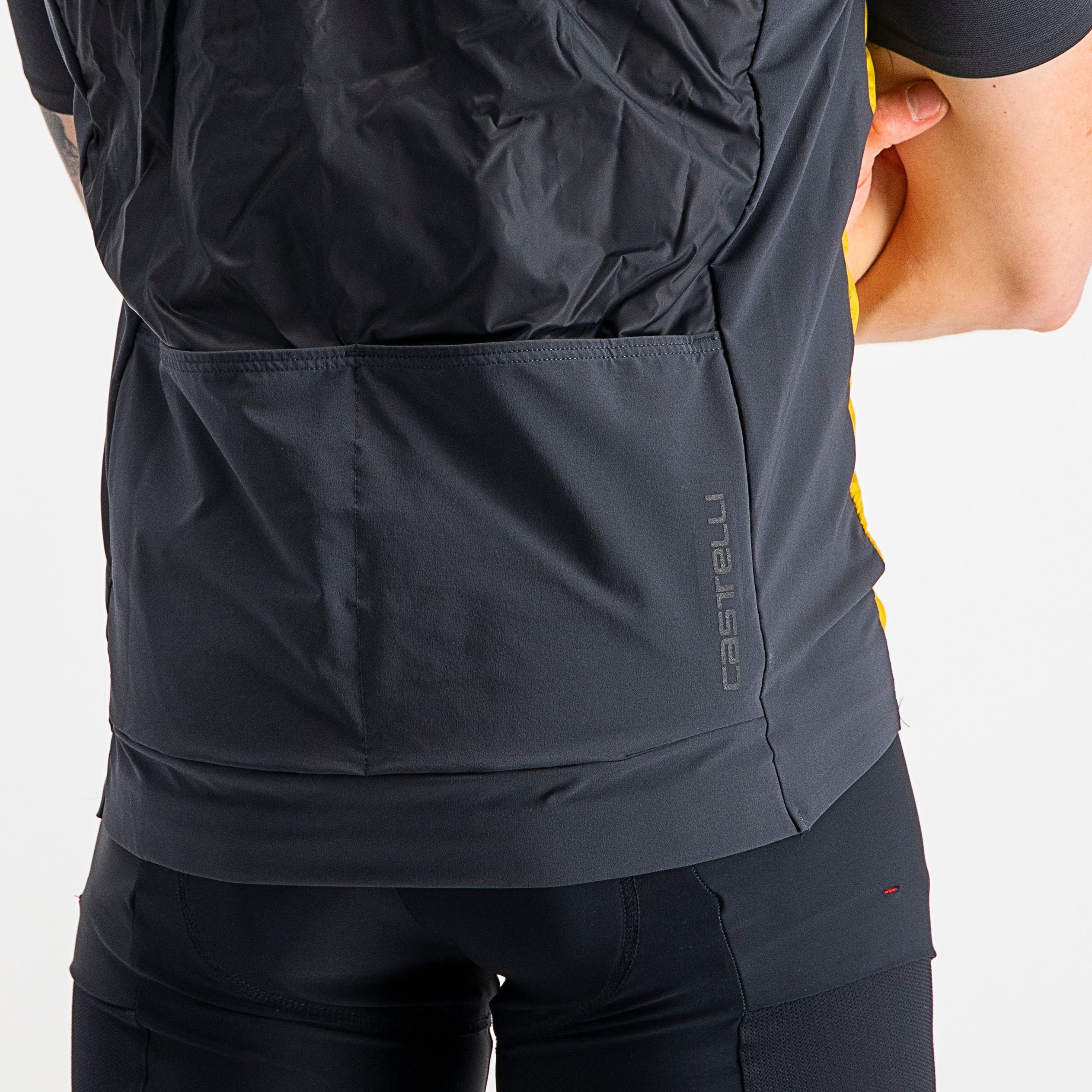 Unlimited puffy vest - goldenrod/dark gray - castelli