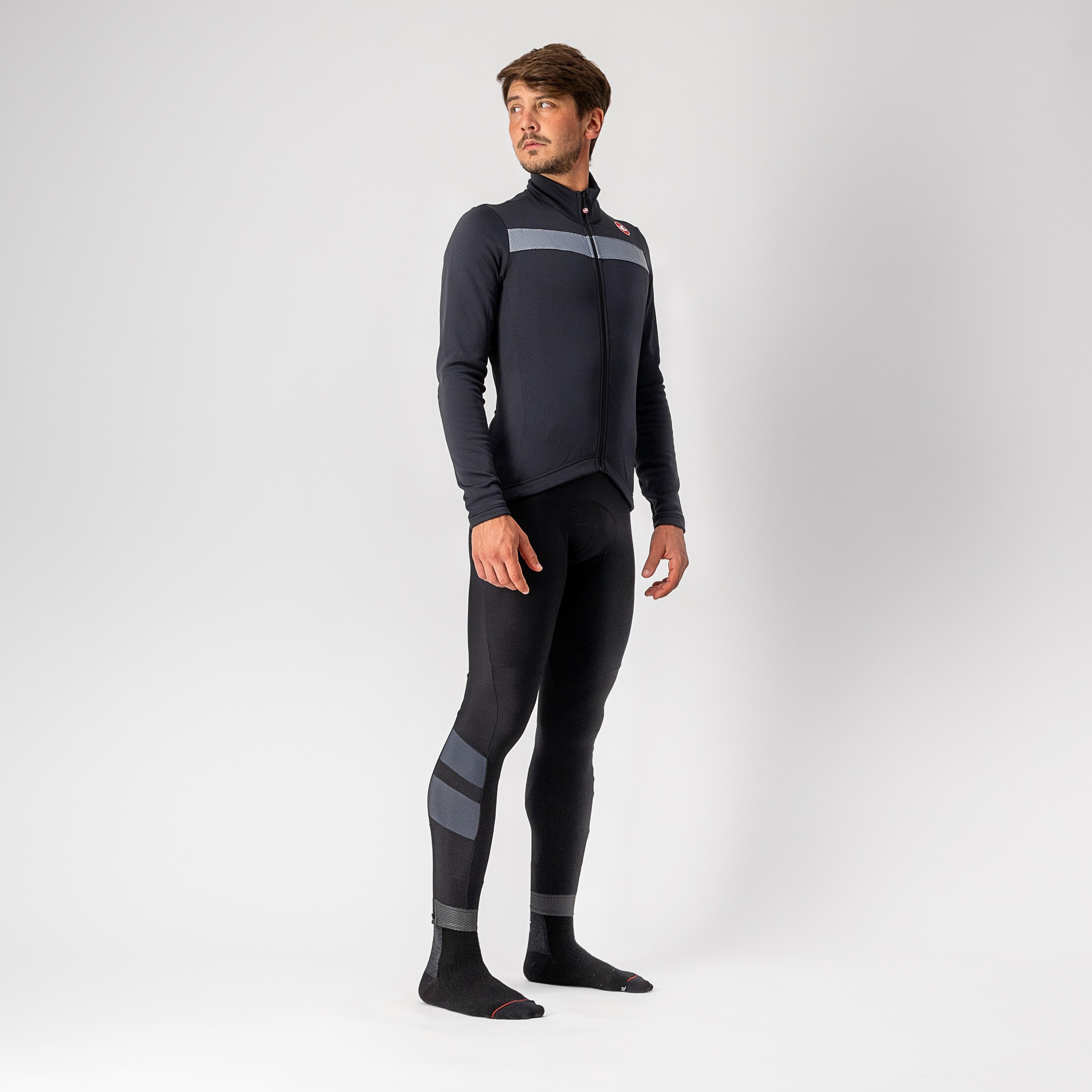 Puro 3 jersey fz - light black/silver reflex - castelli