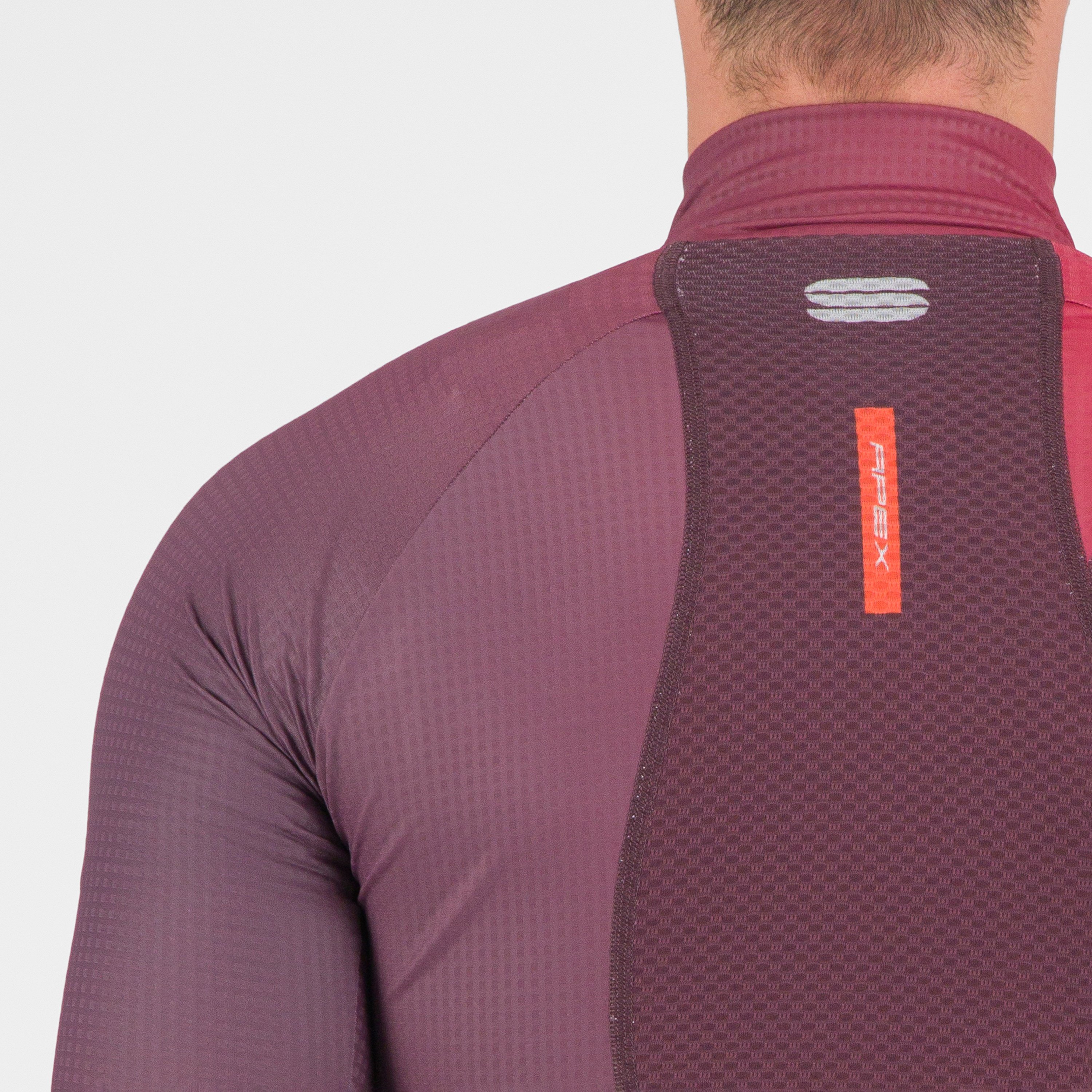 Apex jersey - huckleberry/tango red - sportful