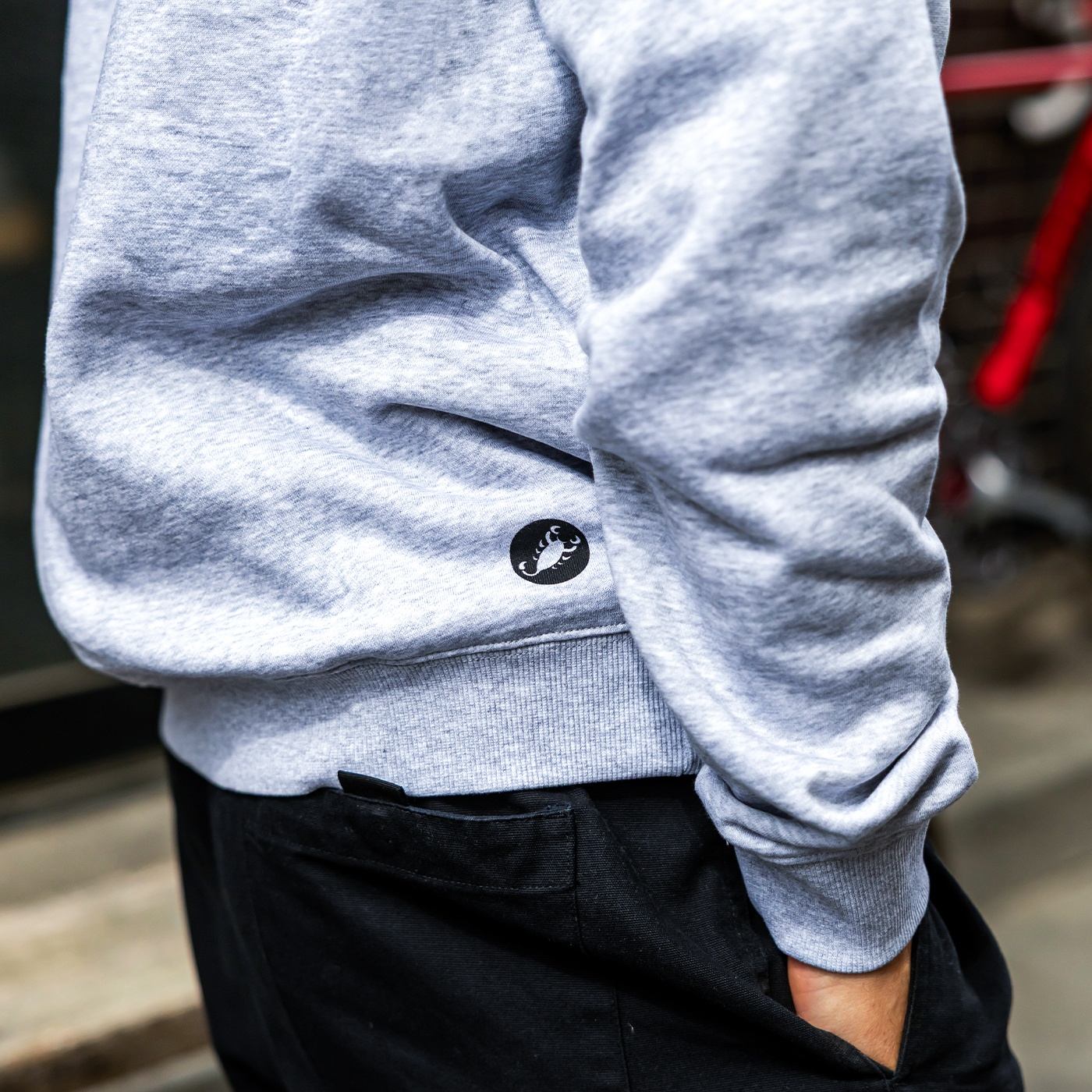 Corretto hoody - melange gray - castelli