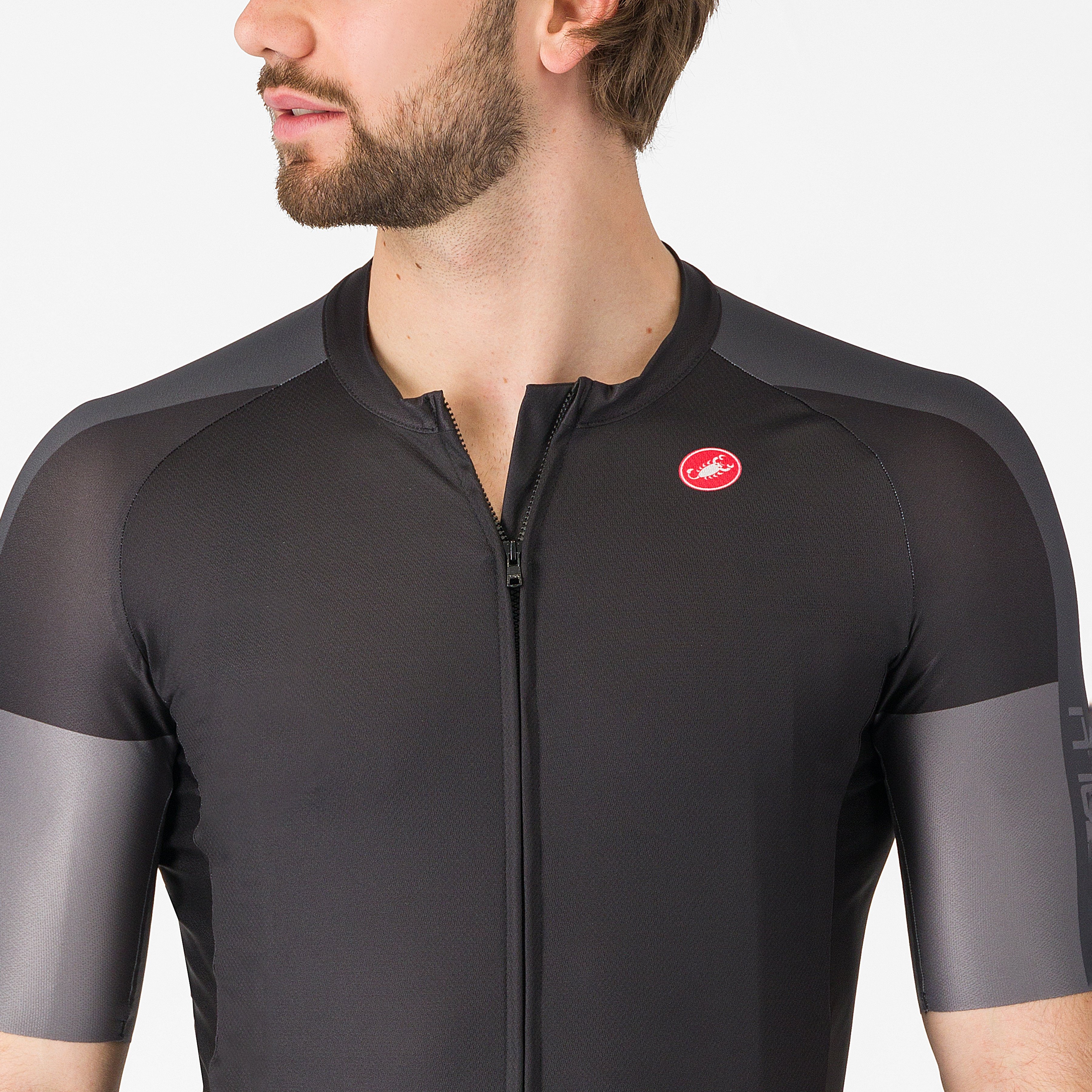 Entrata 6 jersey - light black/dark gray-smoky gr - castelli