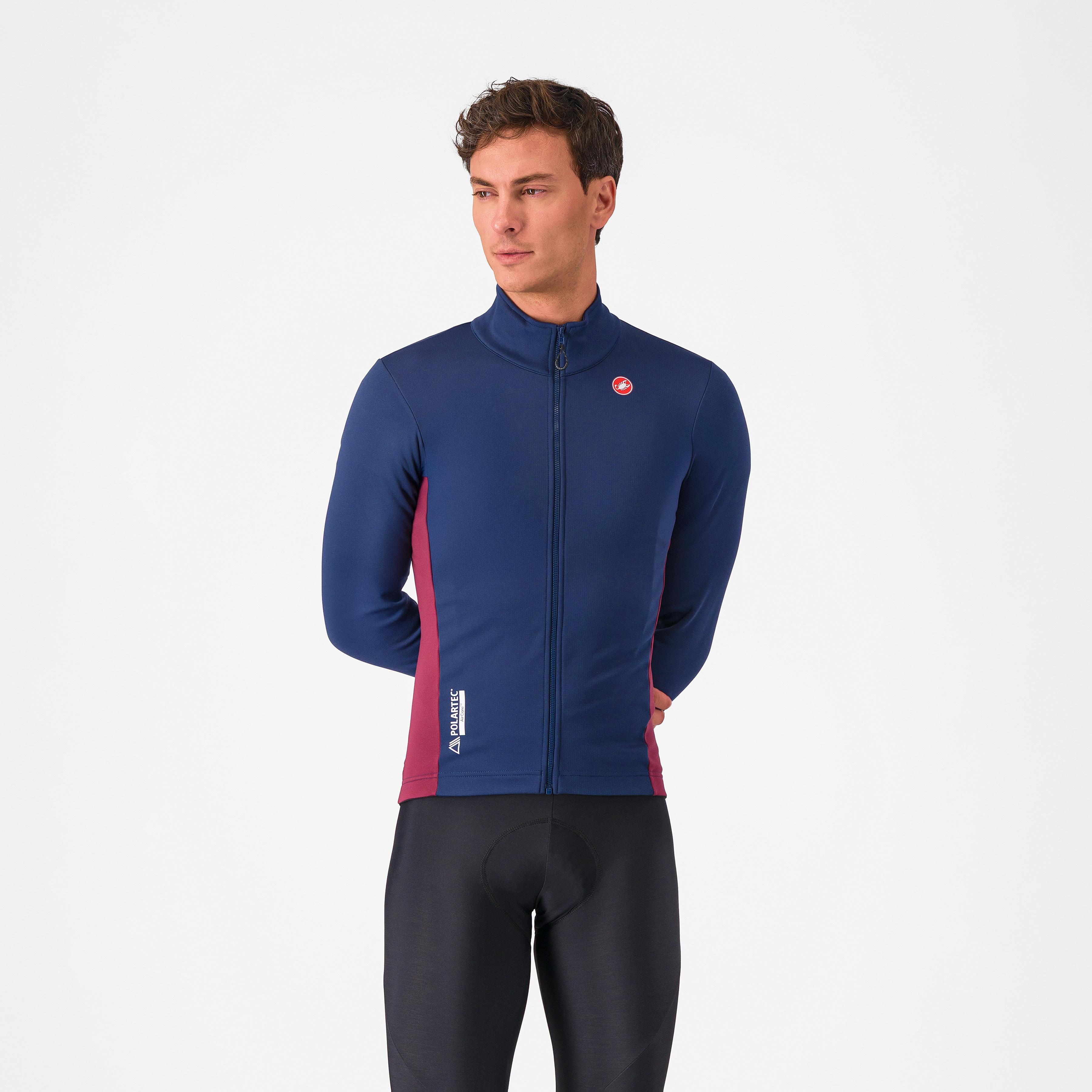 Entrata 2 jacket - belgian blue/bordeaux - castelli