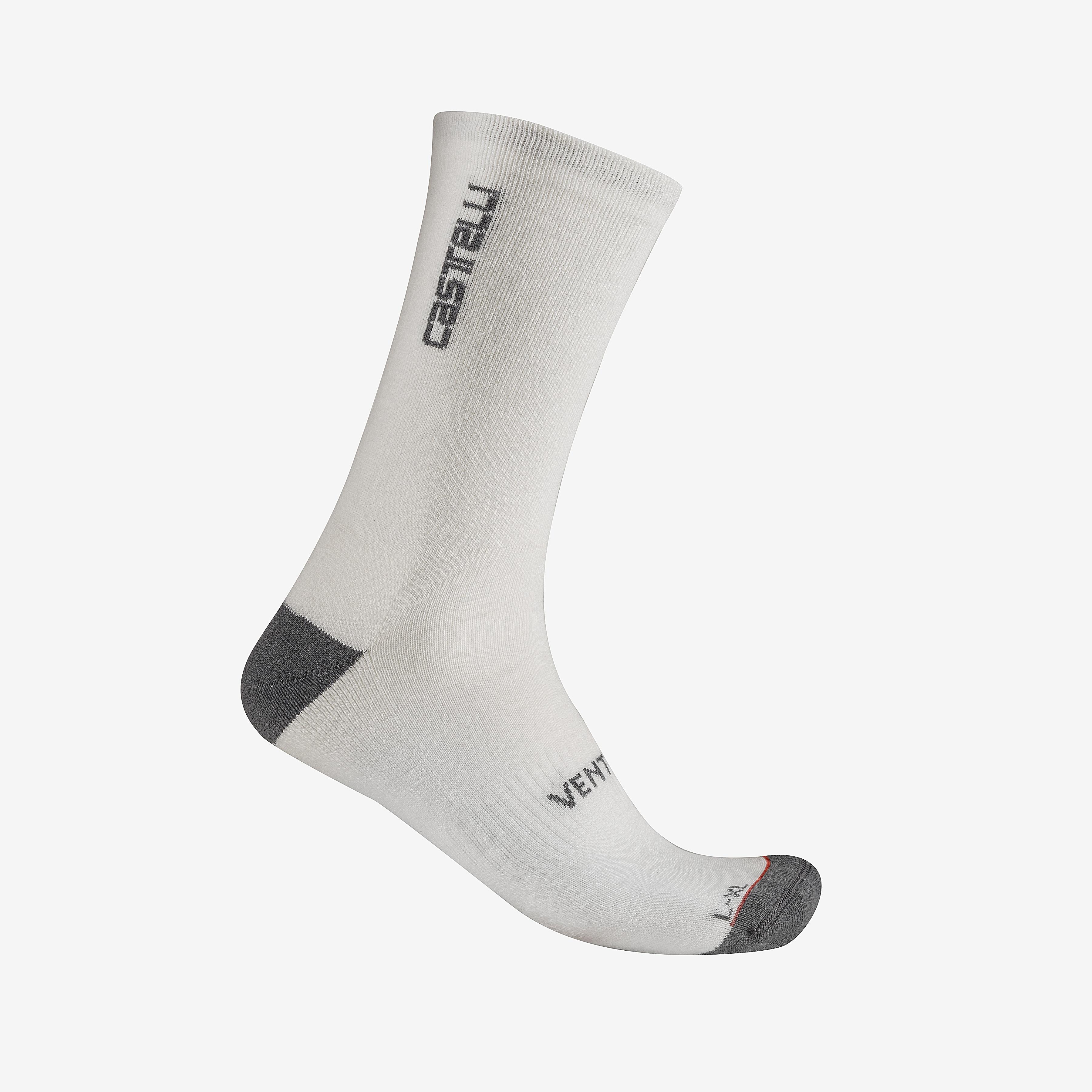 Venti soft merino sock - white - castelli